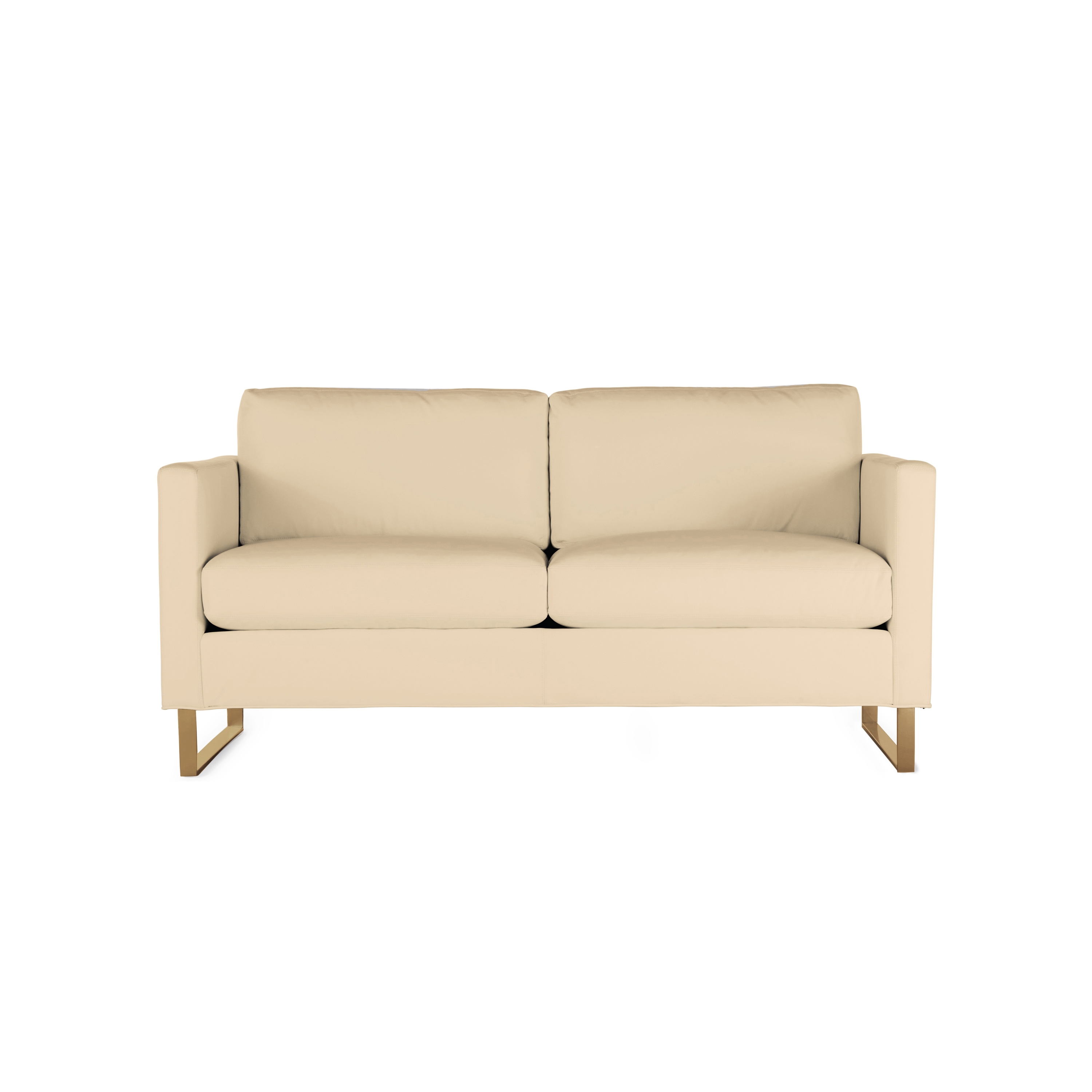 Mostrar el producto Goodland Two-Seater Sofa in Leather, Bronze Legs del fabricante Design Within Reach