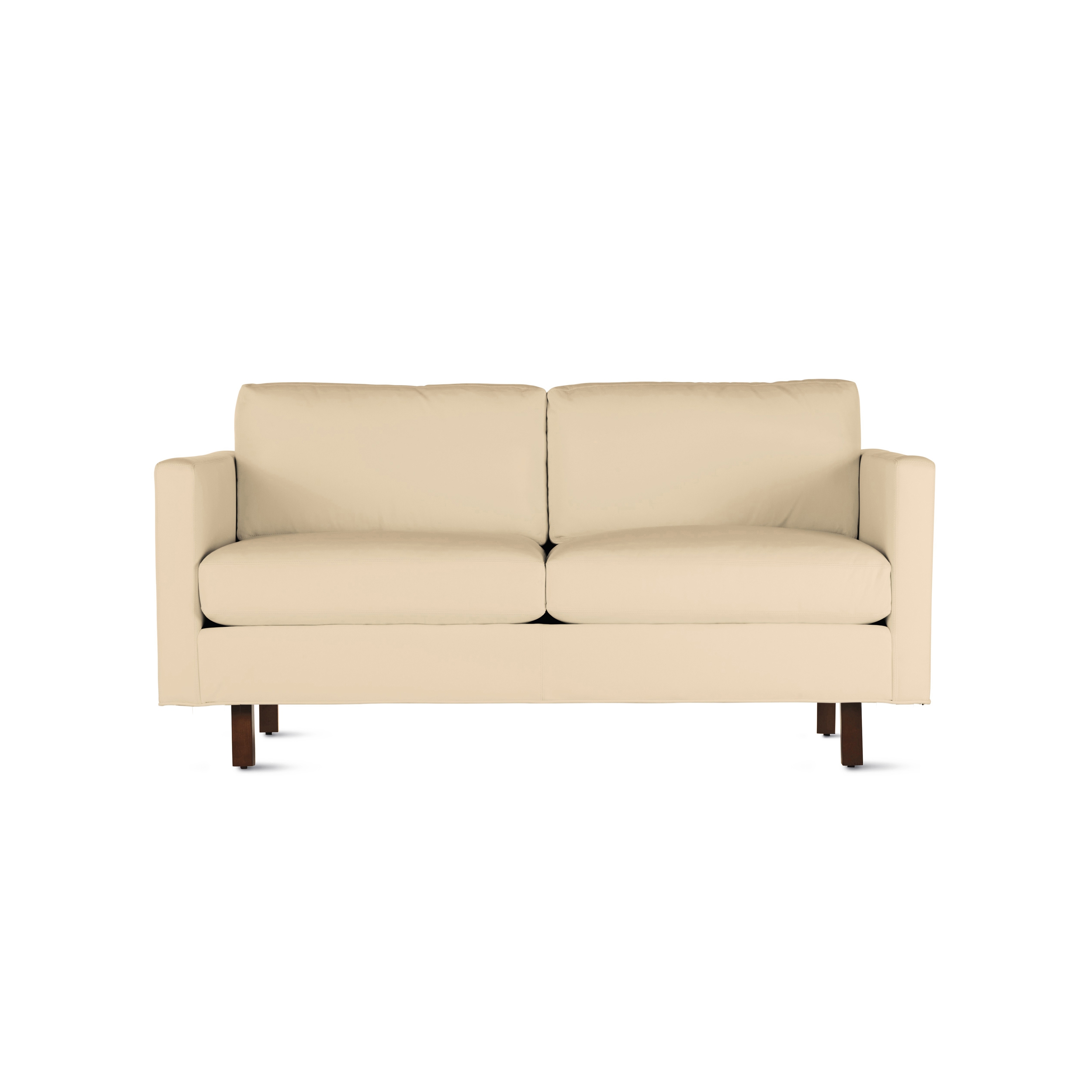 Display product Goodland Two-Seater Sofa in Leather, Walnut Legs from manufacturer Design Within Reach