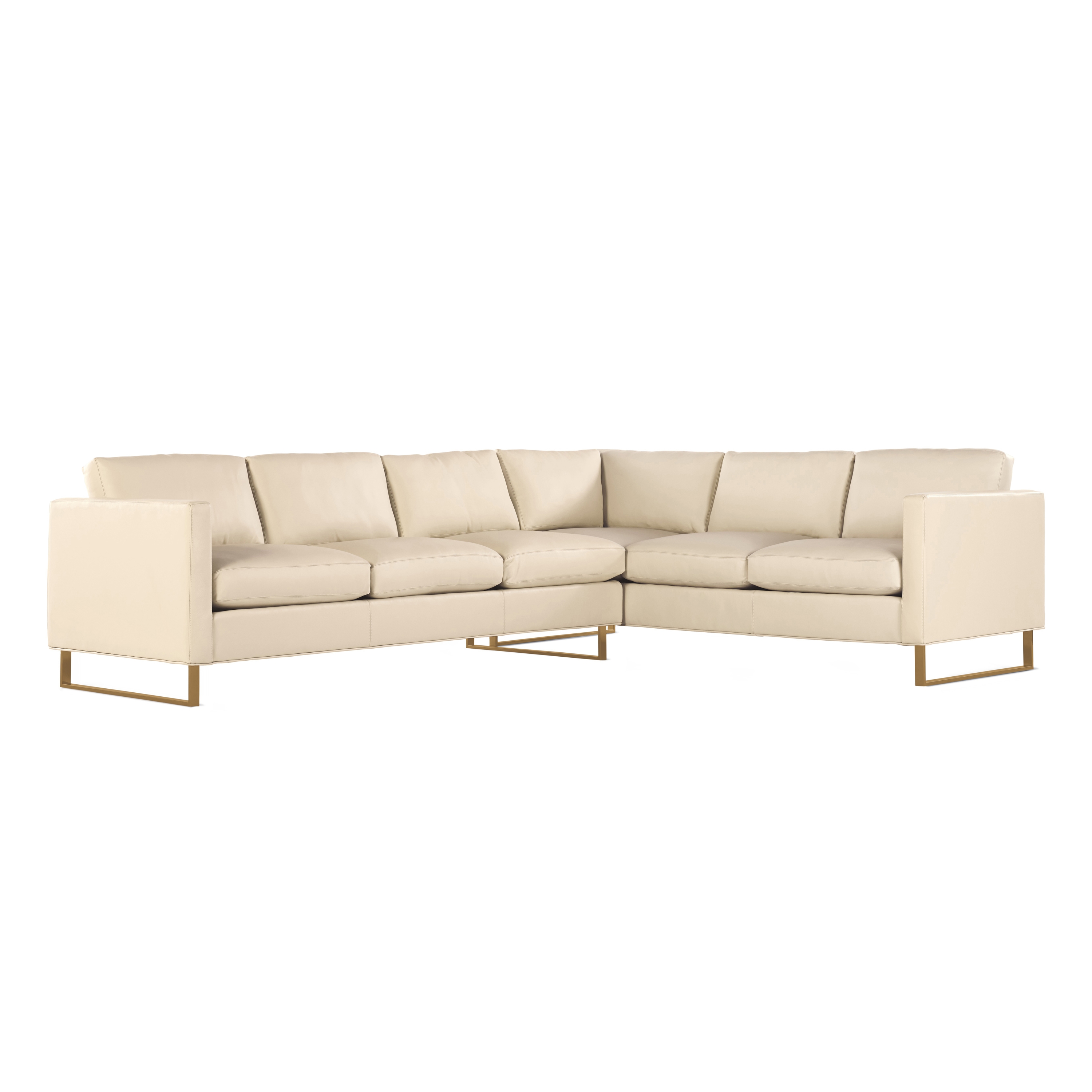 Mostrar el producto Goodland Large Sectional in Leather, Left, Bronze Legs del fabricante Design Within Reach