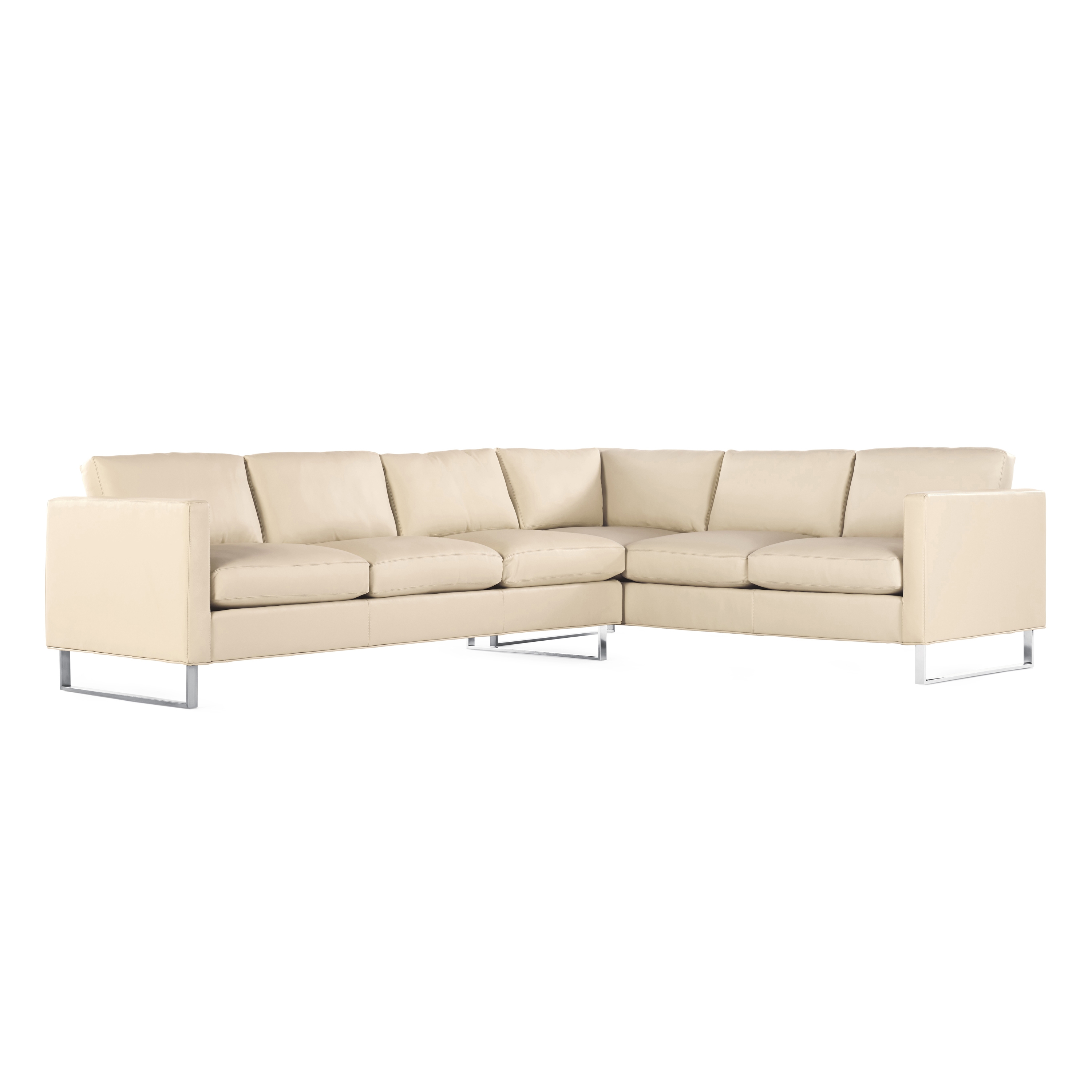 Mostrar el producto Goodland Large Sectional in Leather, Left, Stainless Legs del fabricante Design Within Reach