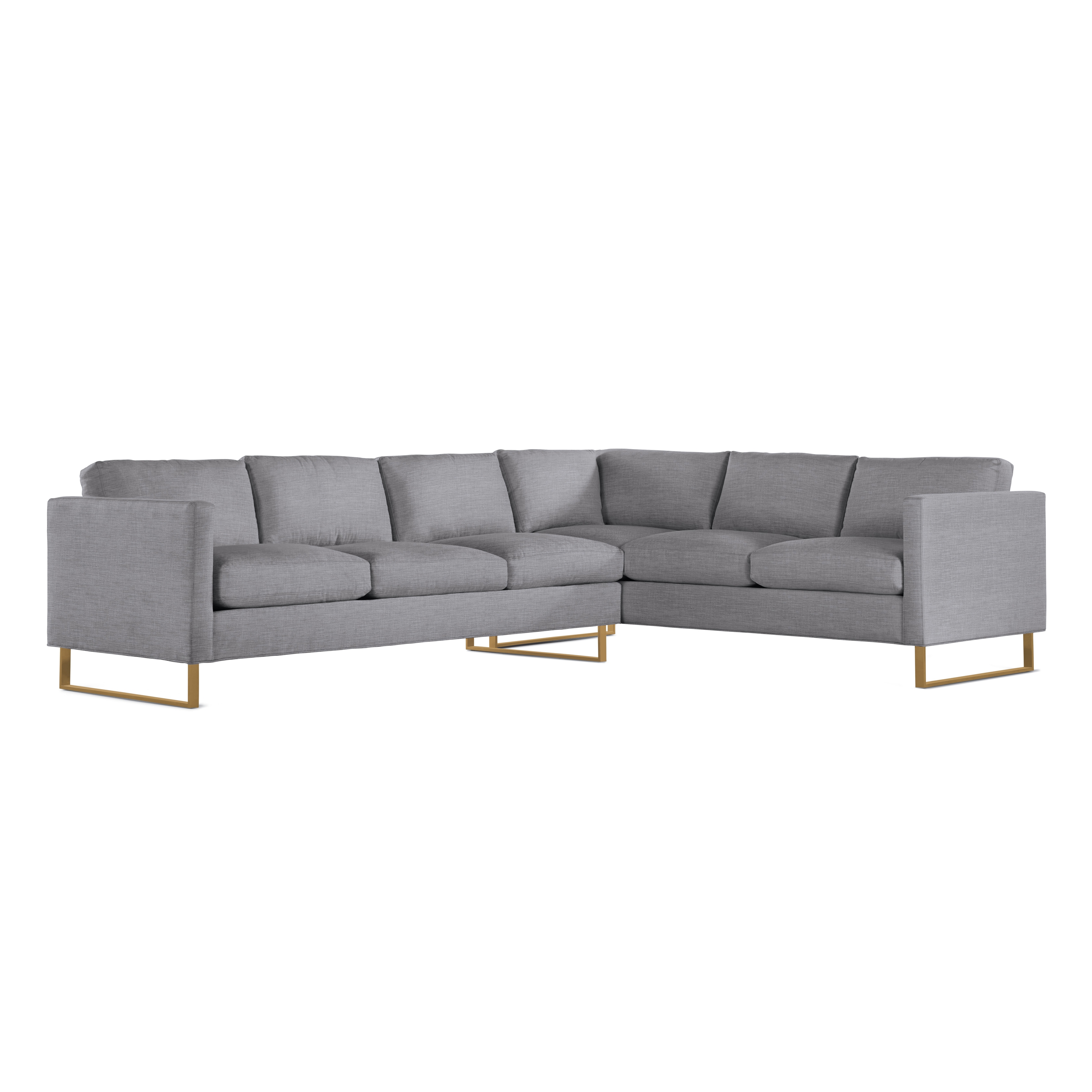 Mostrar el producto Goodland Large Sectional in Fabric, Left, Bronze Legs del fabricante Design Within Reach