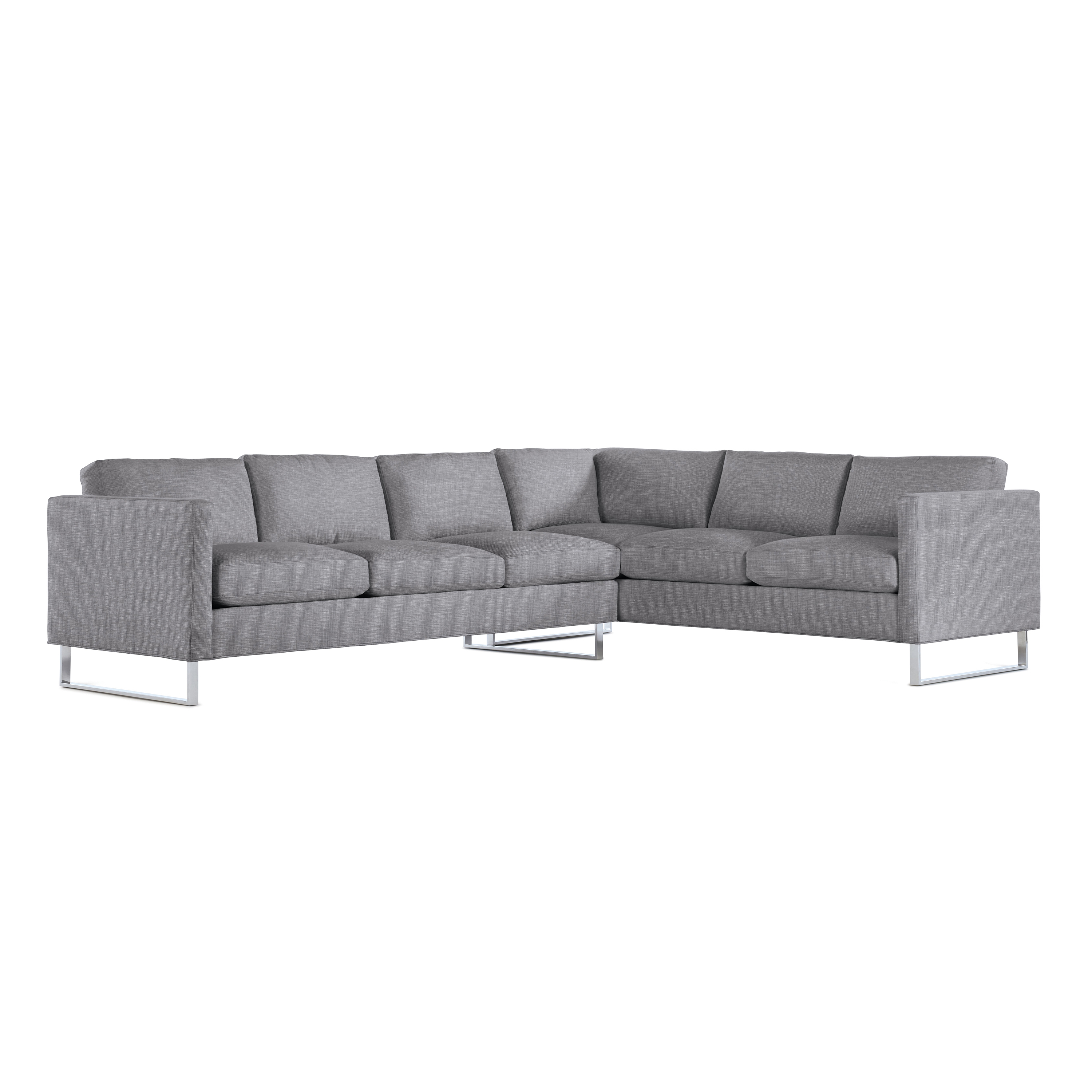 Mostrar el producto Goodland Large Sectional in Fabric, Left, Stainless Legs del fabricante Design Within Reach