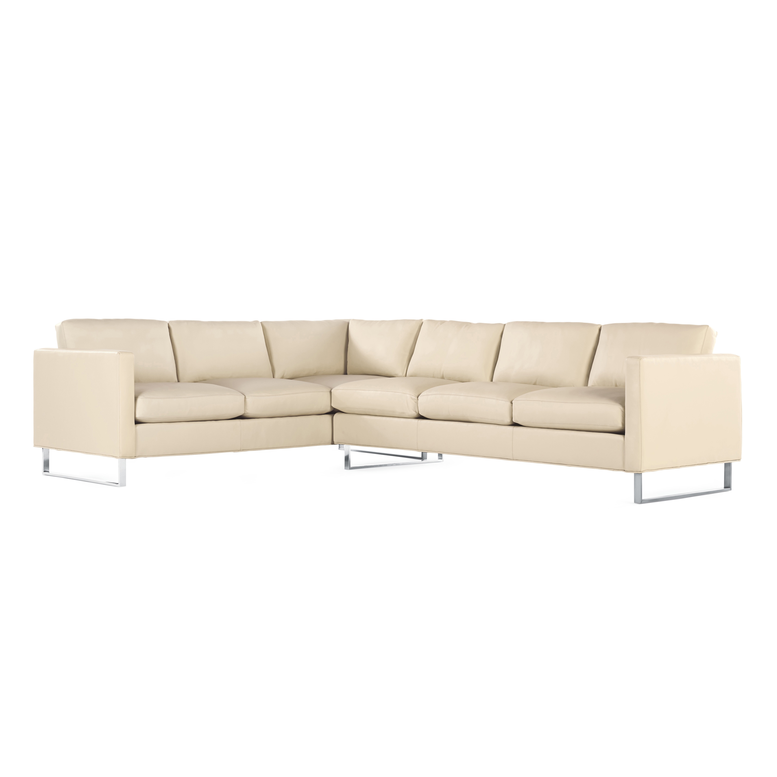 Mostrar el producto Goodland Large Sectional in Leather, Right, Stainless Legs del fabricante Design Within Reach