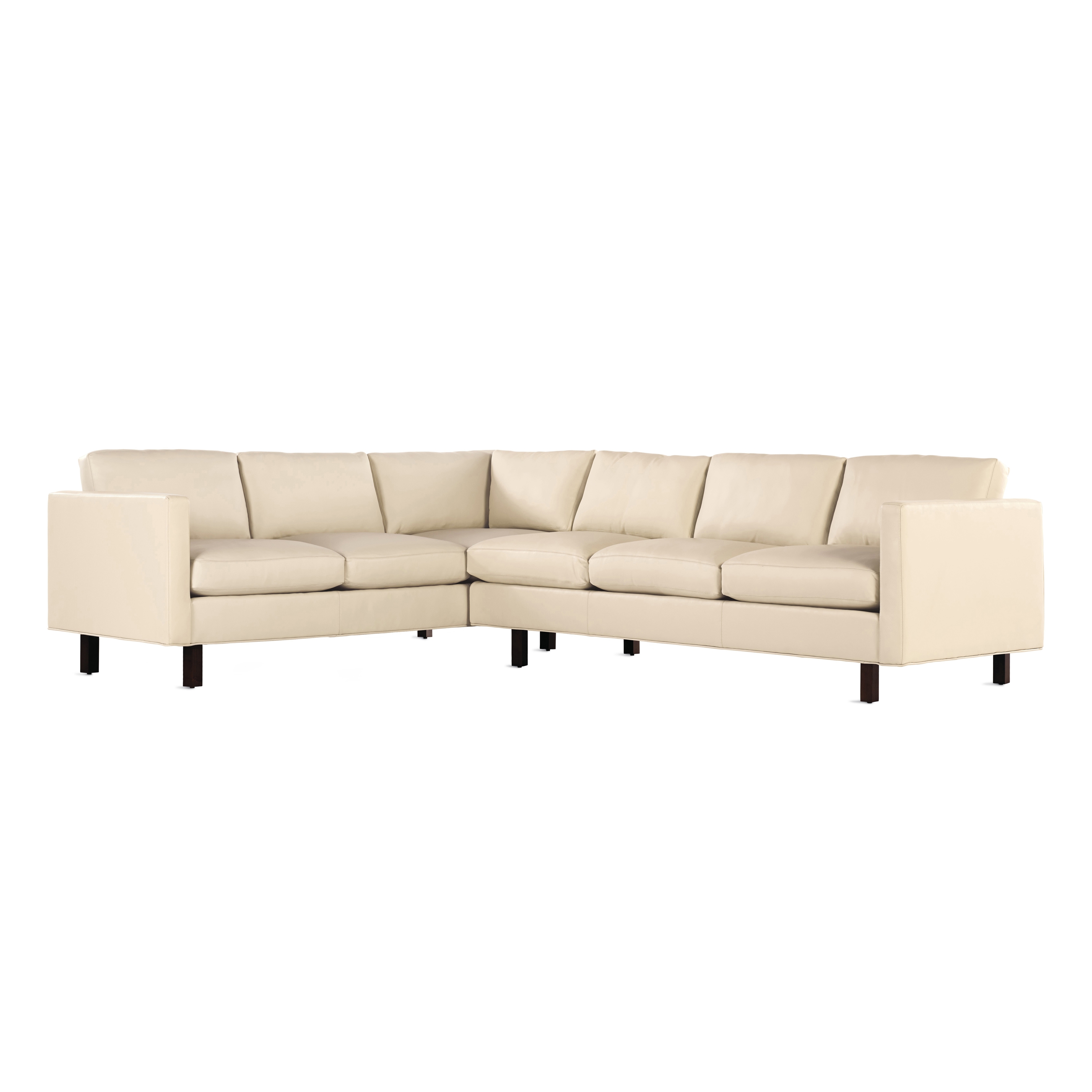 Produkt Goodland Large Sectional in Leather, Right, Walnut Legs des Herstellers Design Within Reach anzeigen