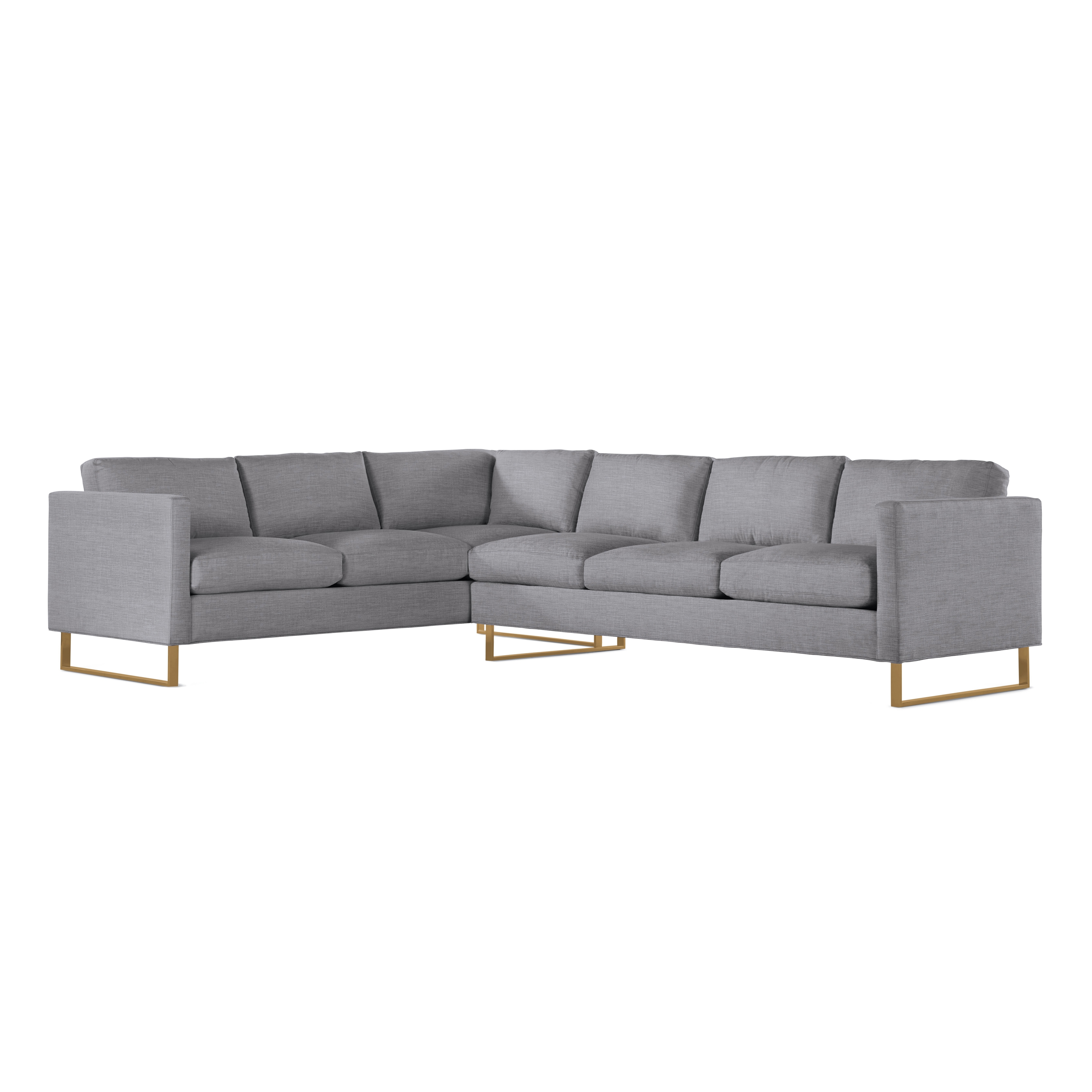 Produkt Goodland Large Sectional in Fabric, Right, Bronze Legs des Herstellers Design Within Reach anzeigen