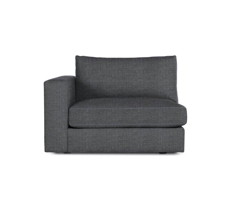 REID ONE-ARM LEFT IN FABRIC - Modular seating elements from Design ...