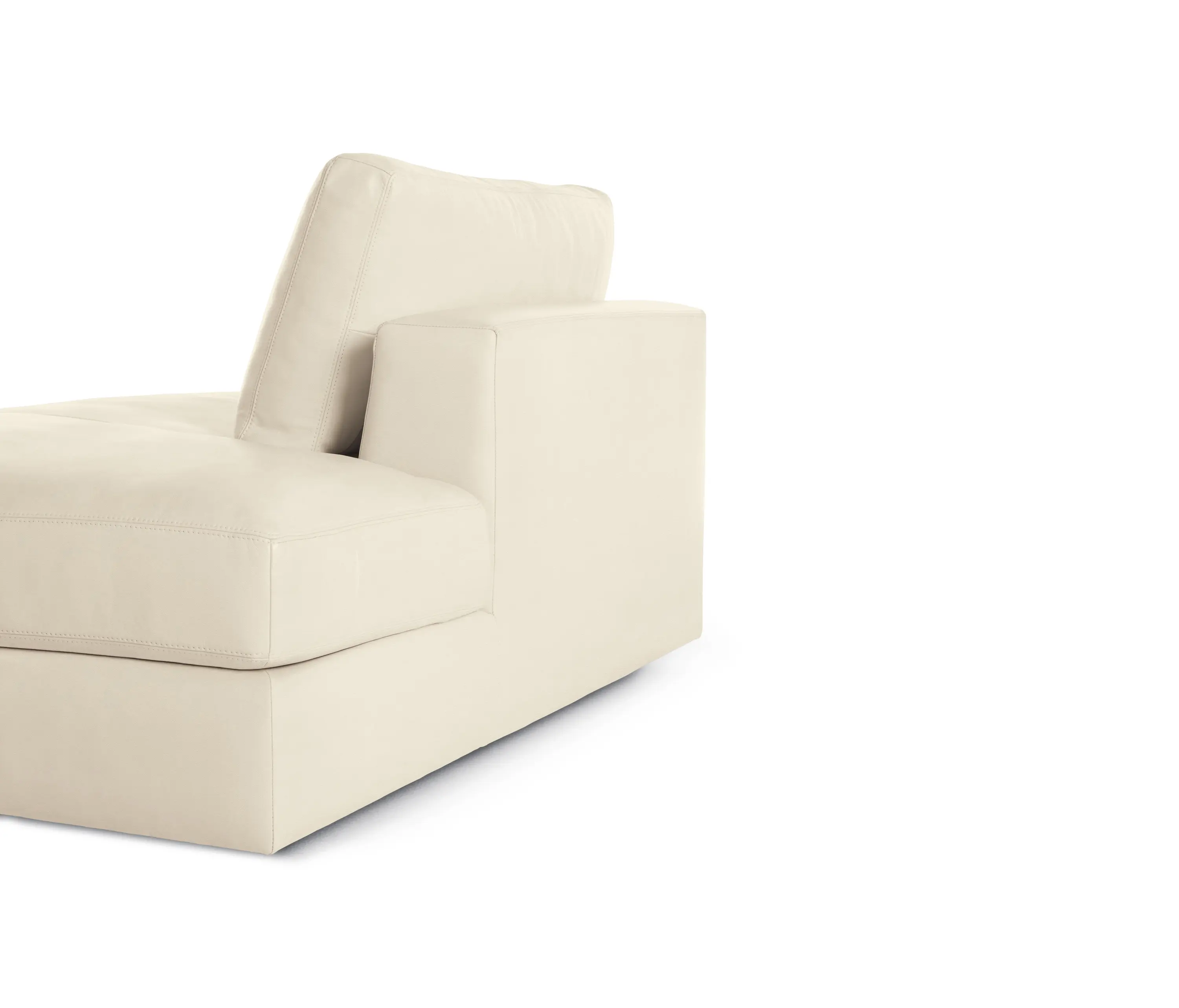 Design Within Reach - Reid Side Chaise in Right in Leather