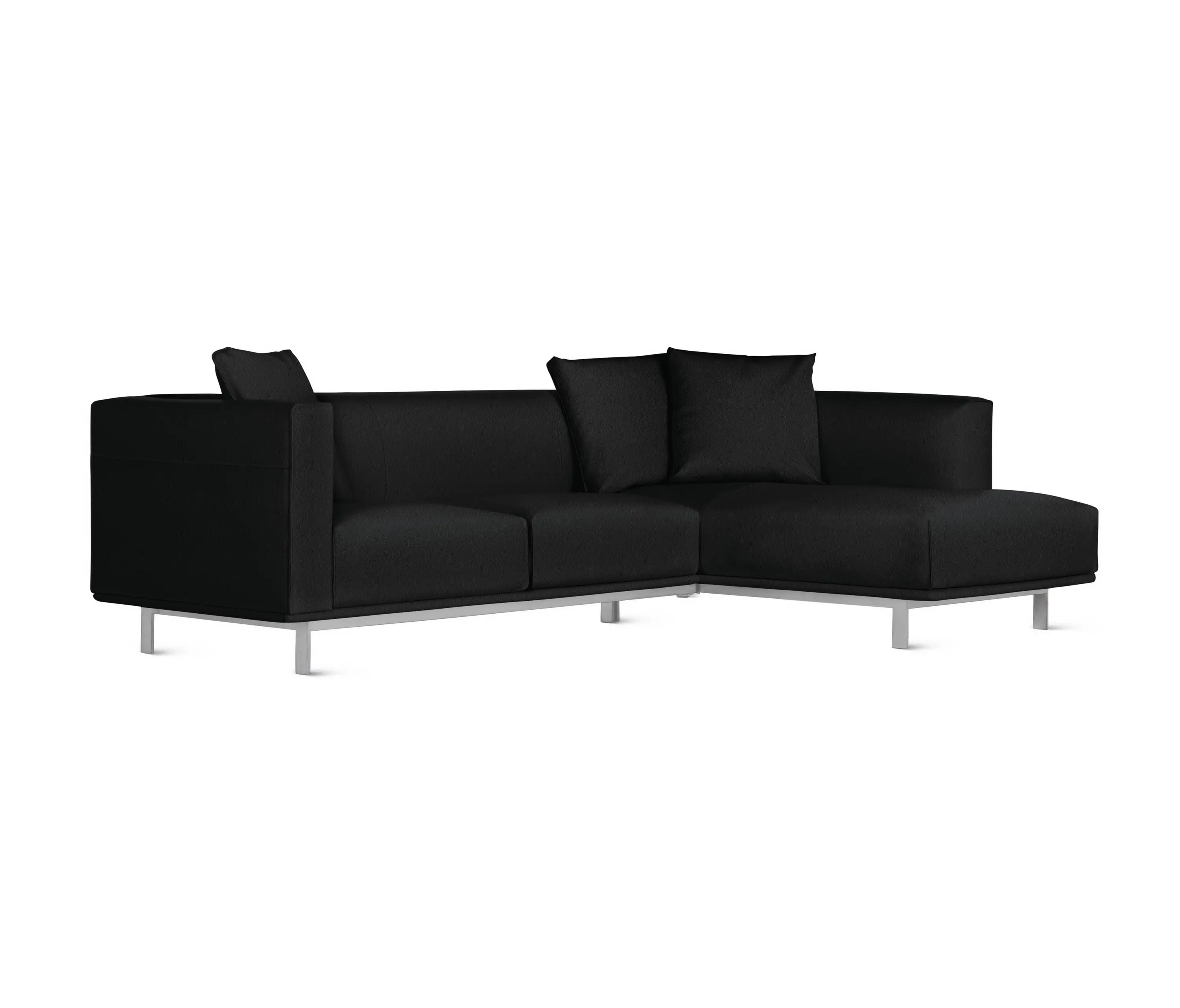 Design Within Reach - Bilsby Sectional with Chaise in Leather, Right