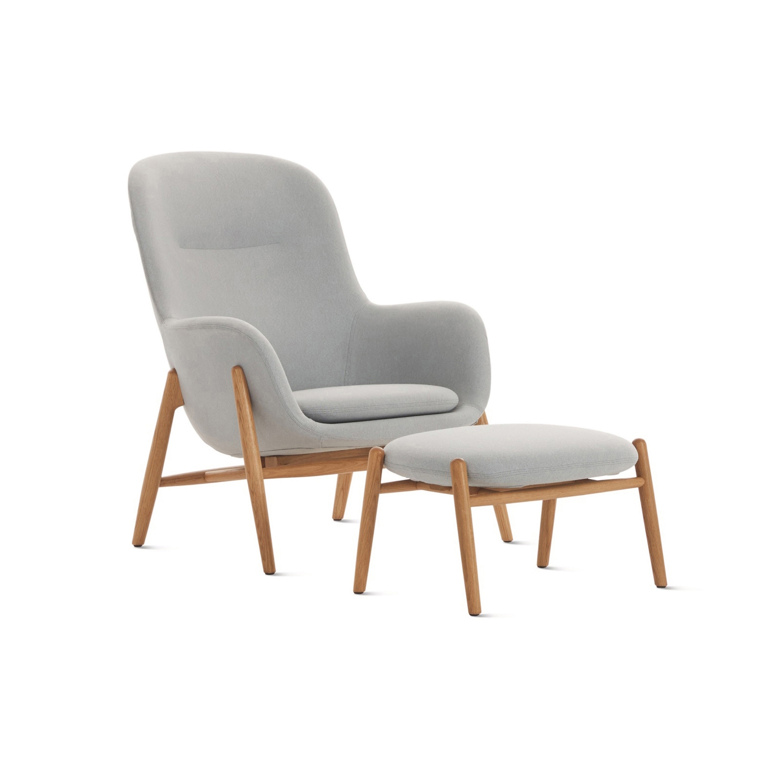 Display product Nora Lounge Chair and Ottoman from manufacturer Design Within Reach