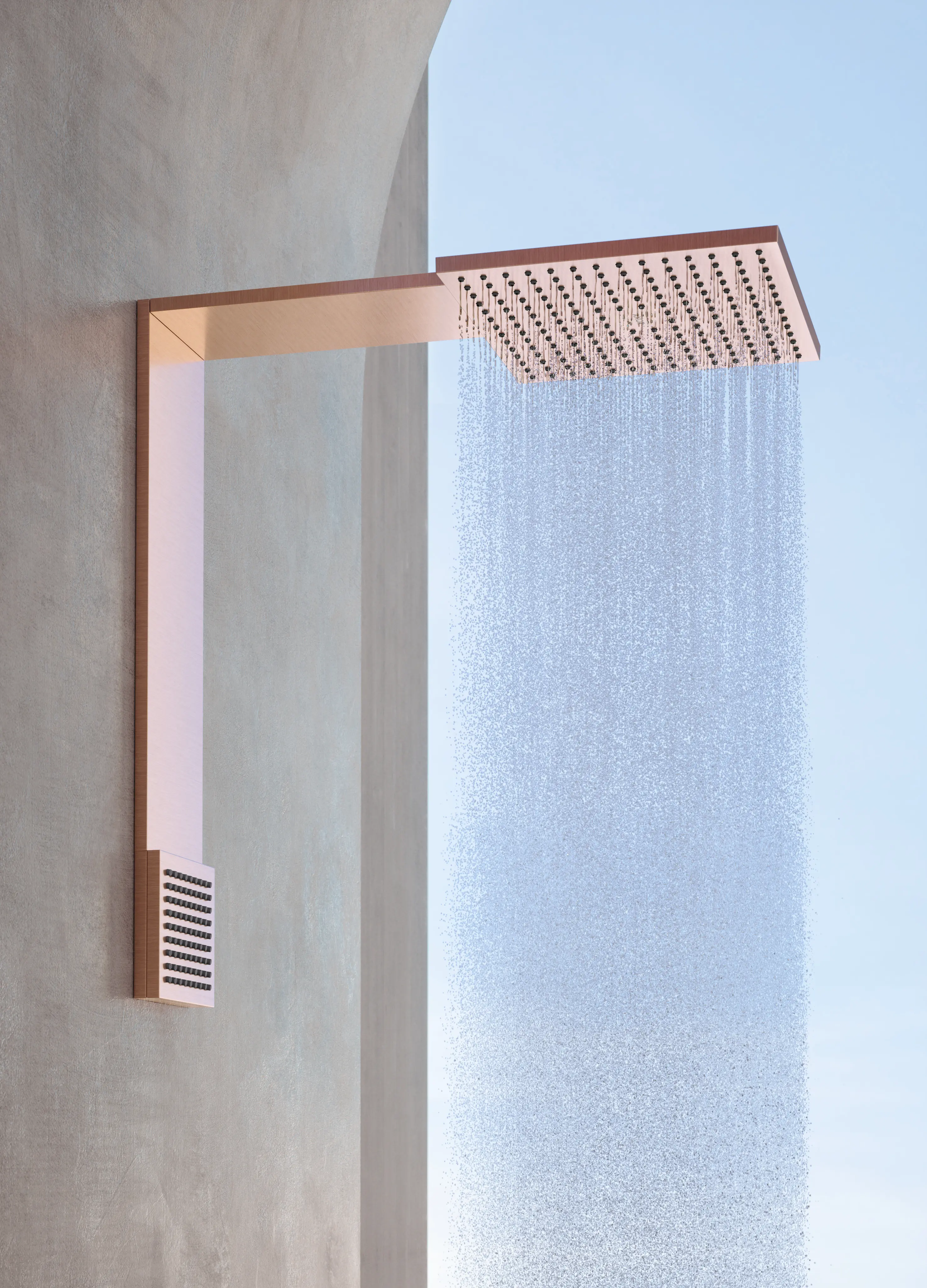 AXOR - AXOR ShowerComposition Overhead shower module 110/220 1 jet | Polished Red Gold