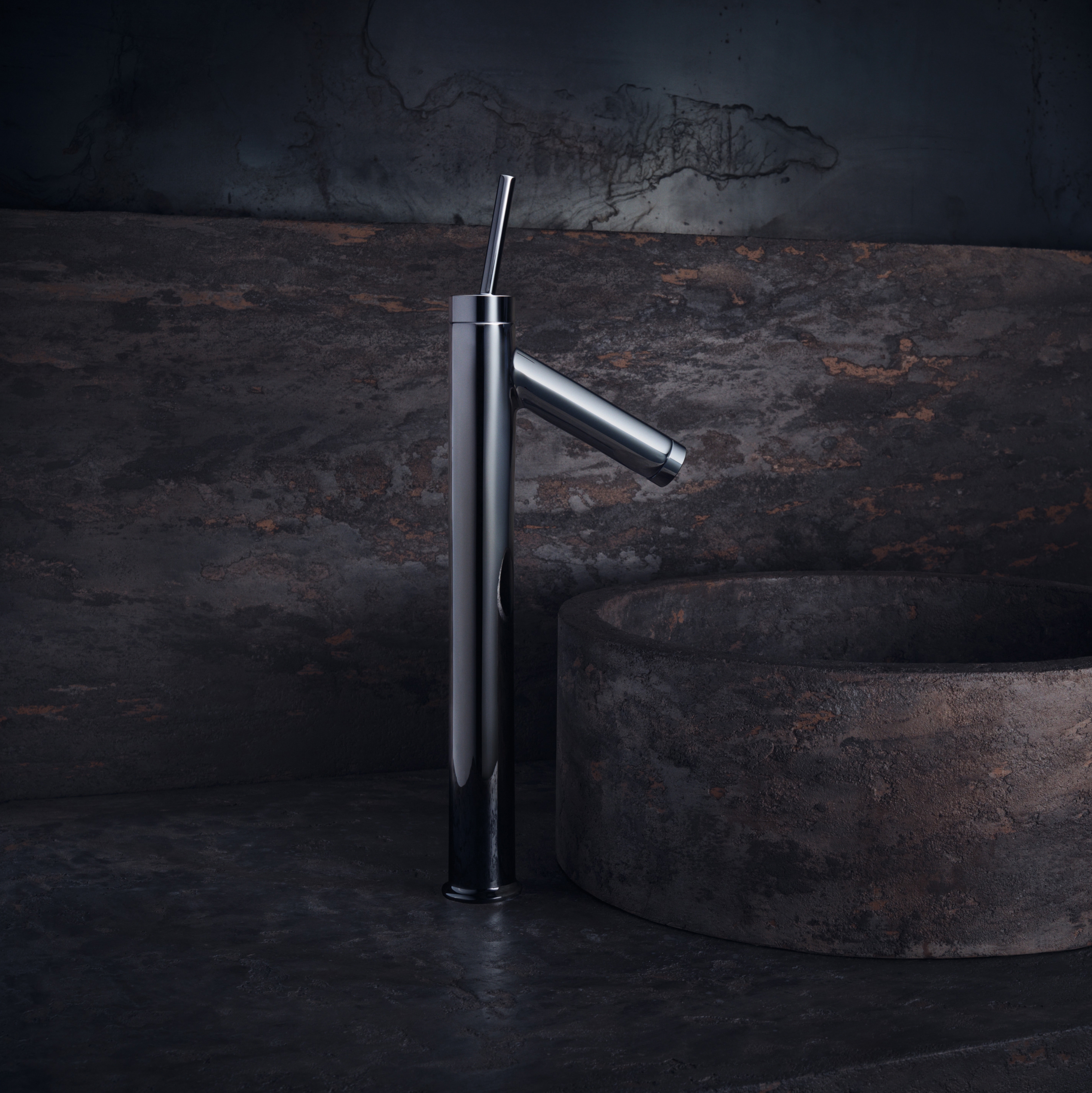 Display product AXOR Starck Single Lever Basin Mixer 340 for wash bowls without pull-rod DN15 from manufacturer AXOR