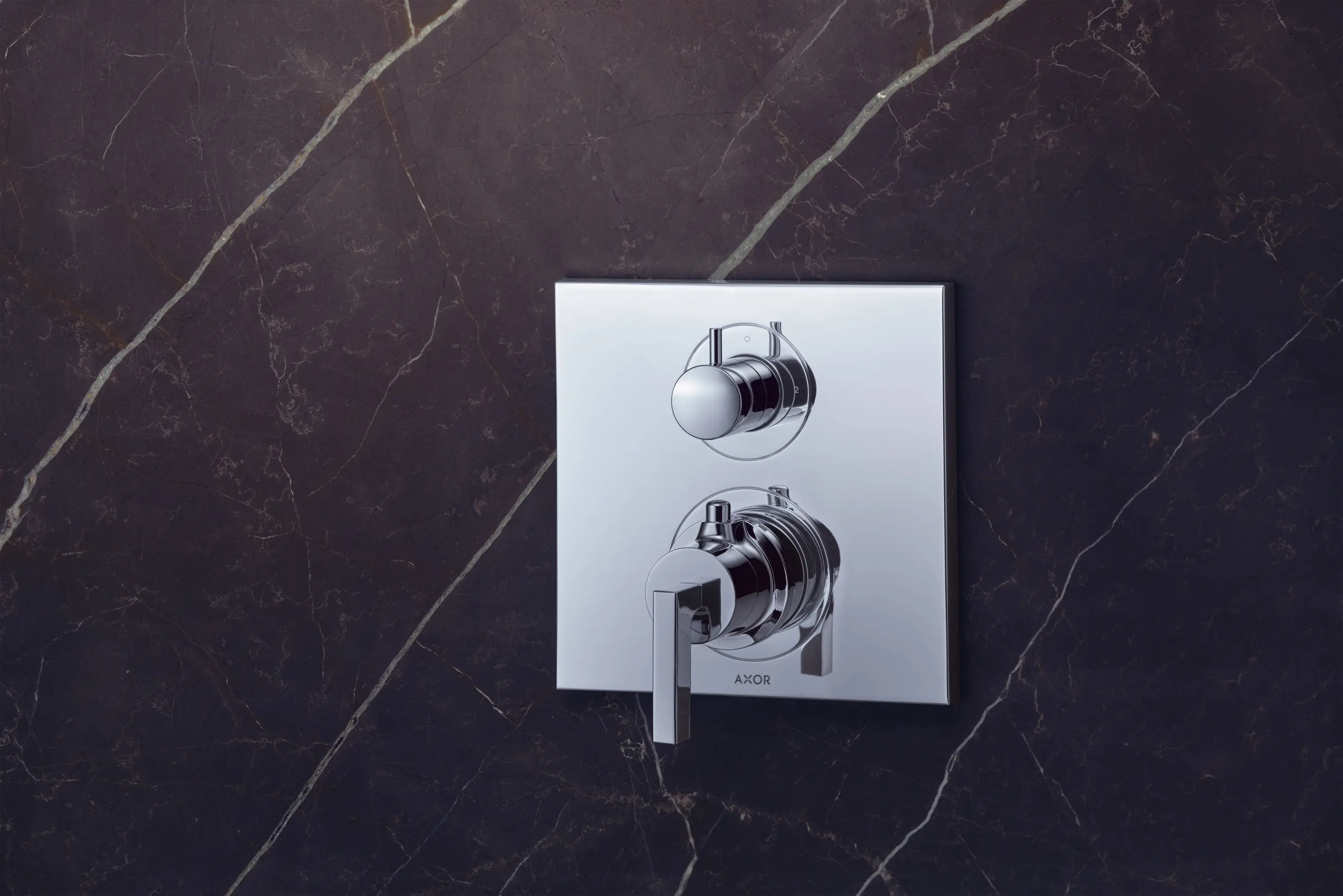 AXOR - AXOR Citterio Thermostatic Mixer for concealed installation with shut-off|diverter valve and lever handle