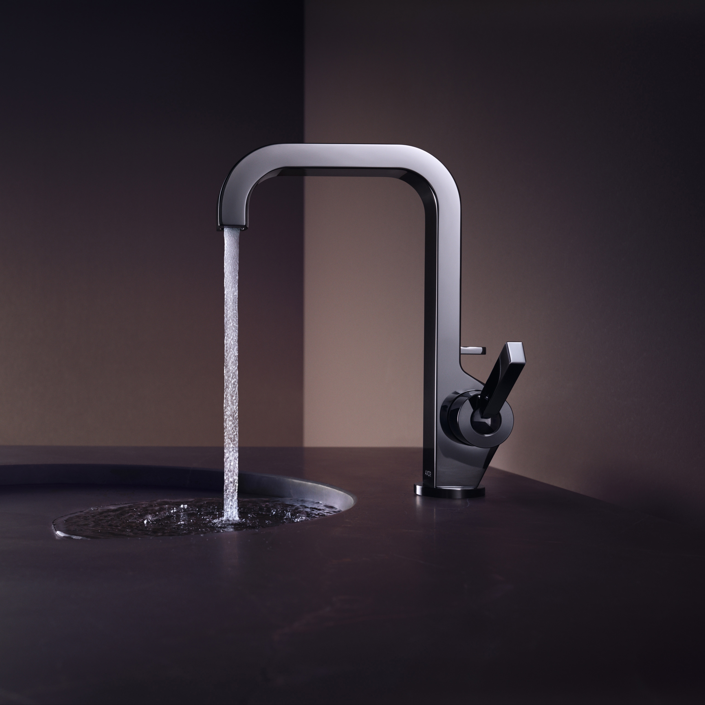 Display product AXOR Citterio Single Lever Basin Mixer with high spout DN15 from manufacturer AXOR