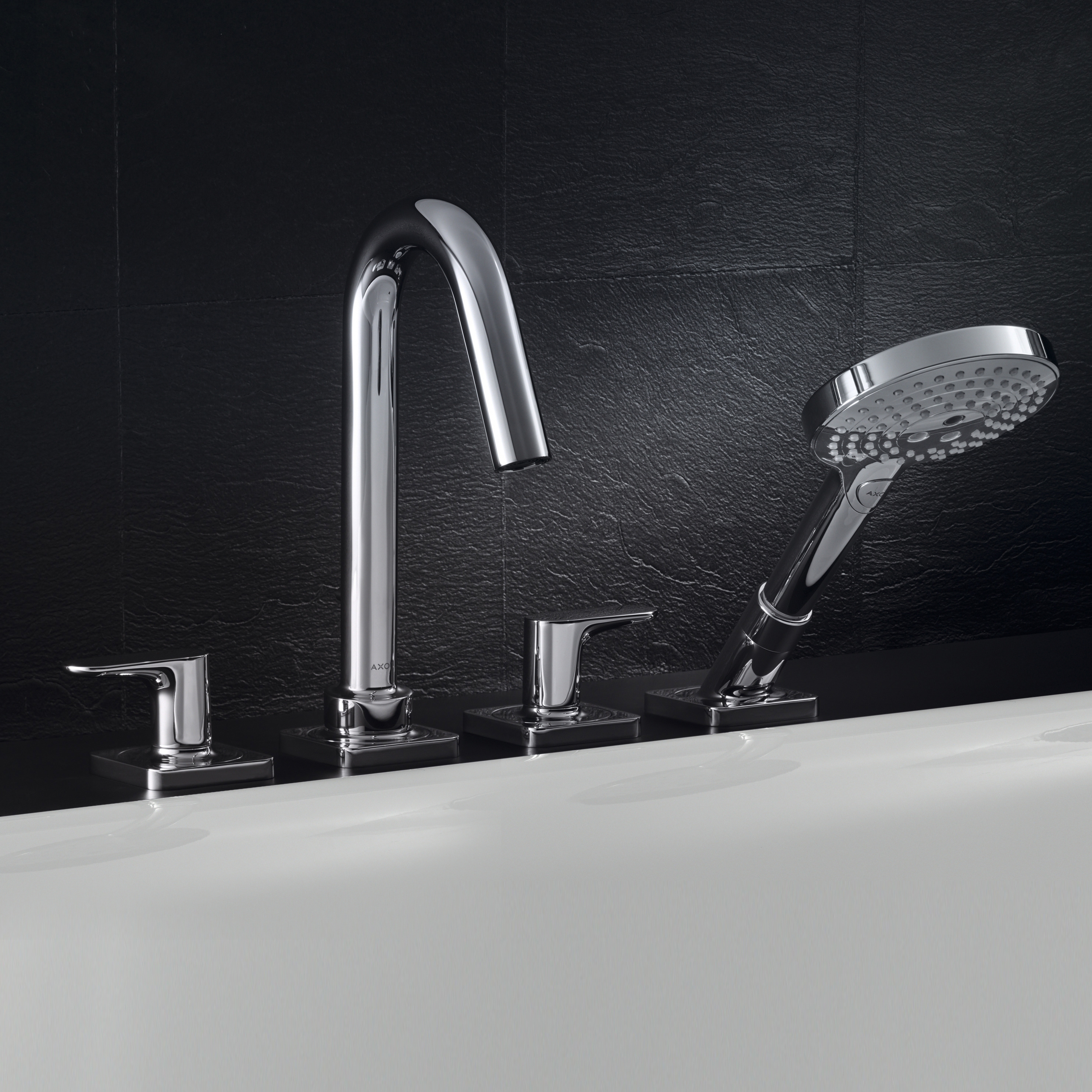 Display product AXOR Citterio M 4-Hole Rim-Mounted Bath Mixer DN15 from manufacturer AXOR