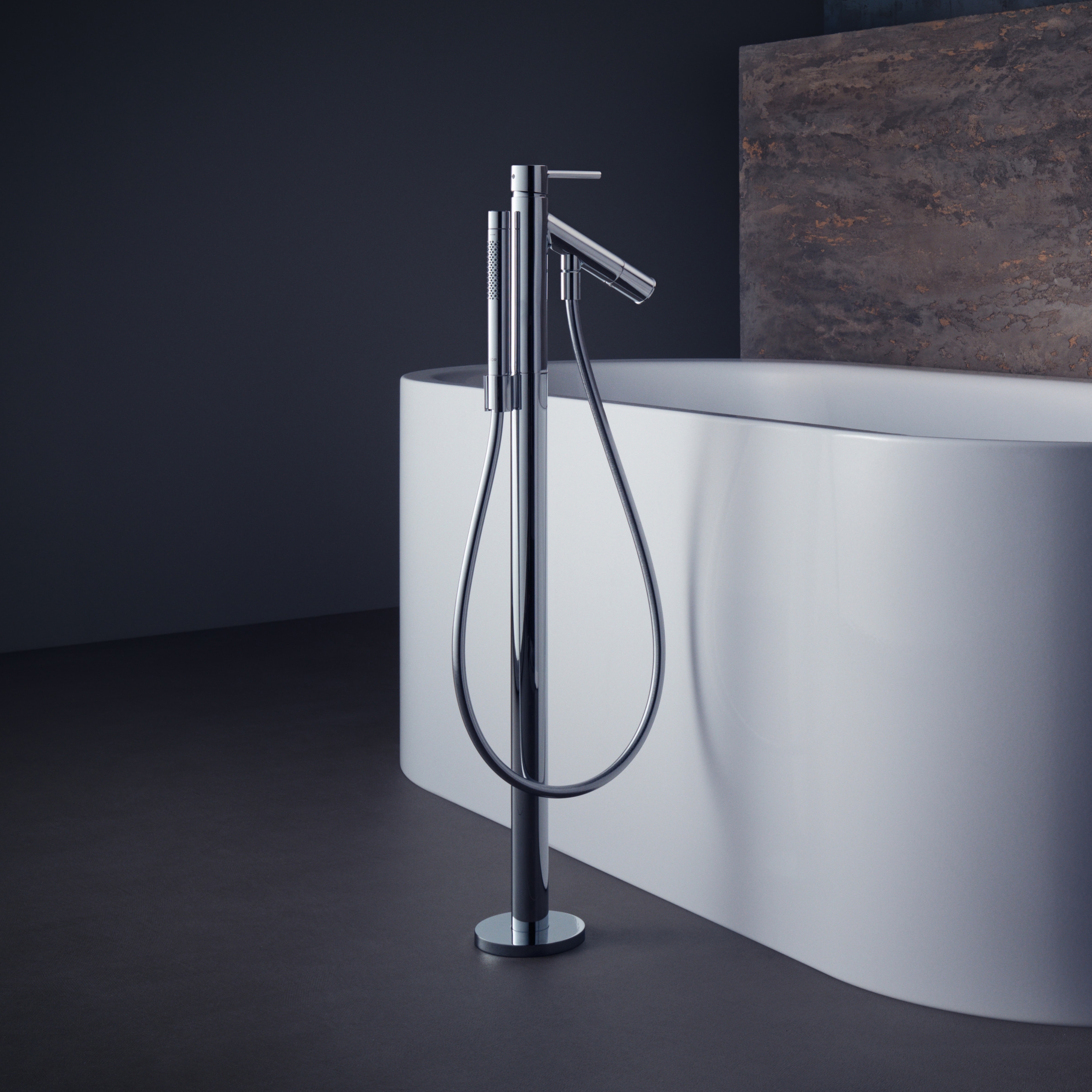 Display product AXOR Starck Free-standing Single Lever Bath Mixer DN15 from manufacturer AXOR