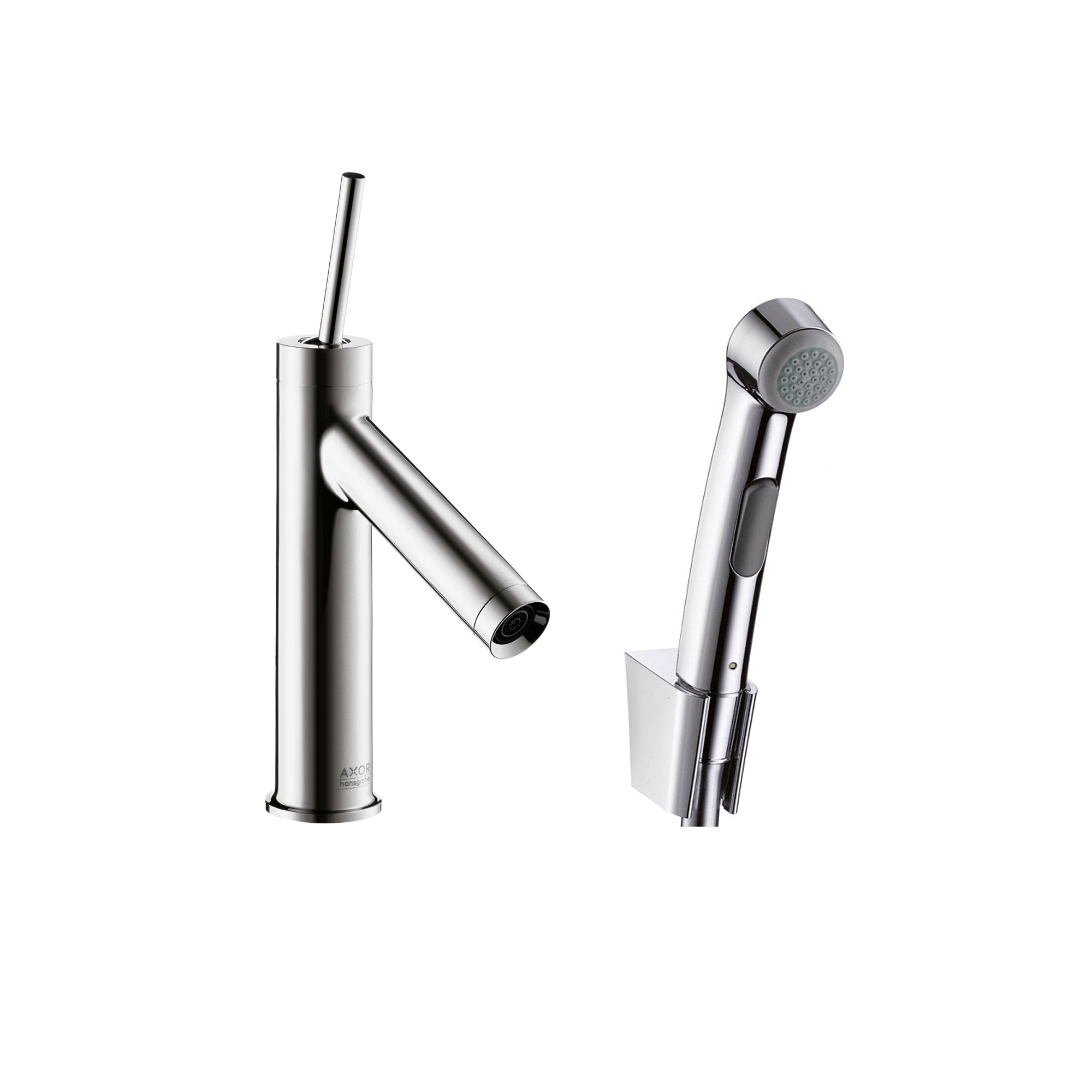 Mostrar el producto AXOR Starck Mezclador monomando de lavabo con teleducha de bidé del fabricante AXOR