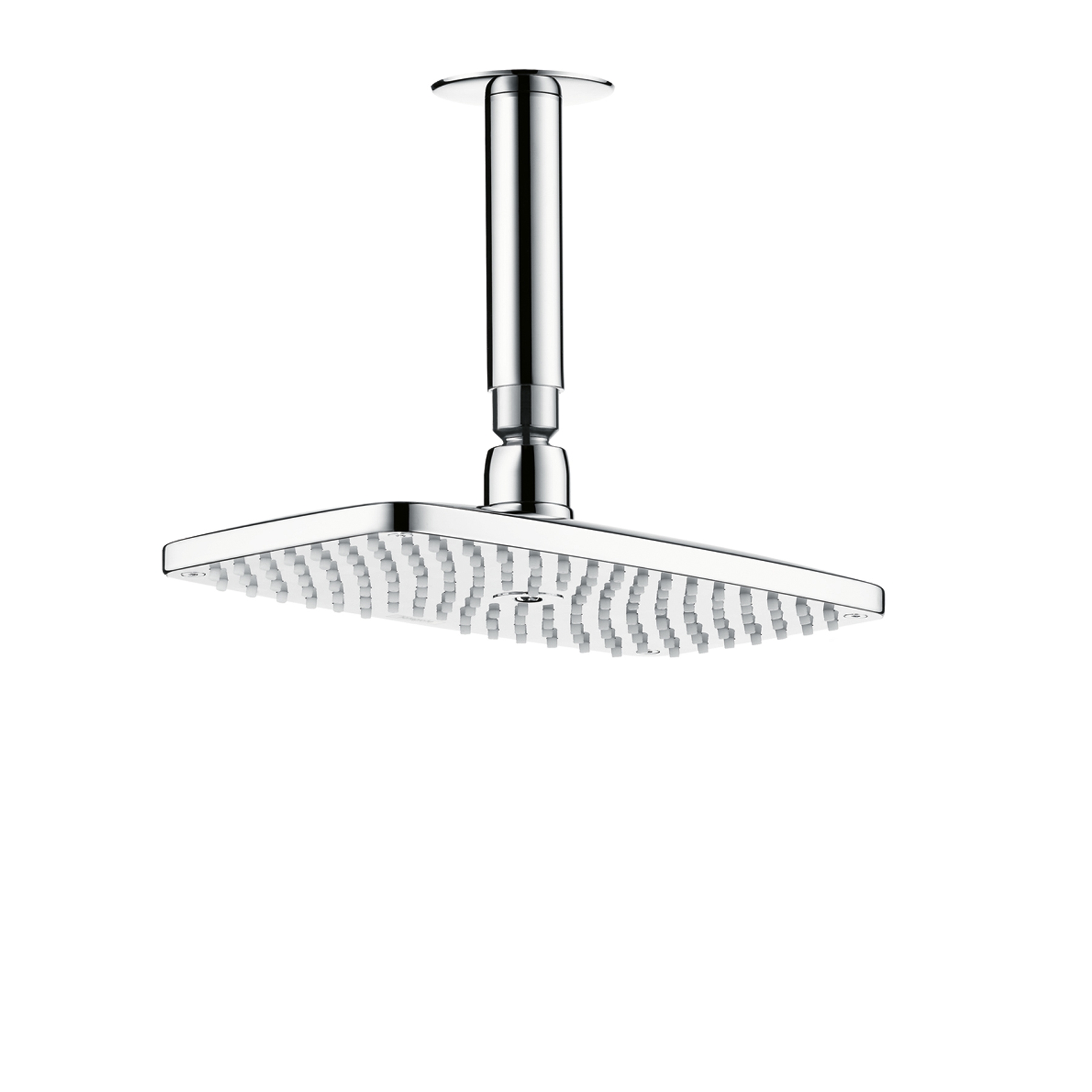 Display product AXOR Urquiola Raindance E 240 Air 1jet overhead shower DN15 with 100mm ceiling connector from manufacturer AXOR