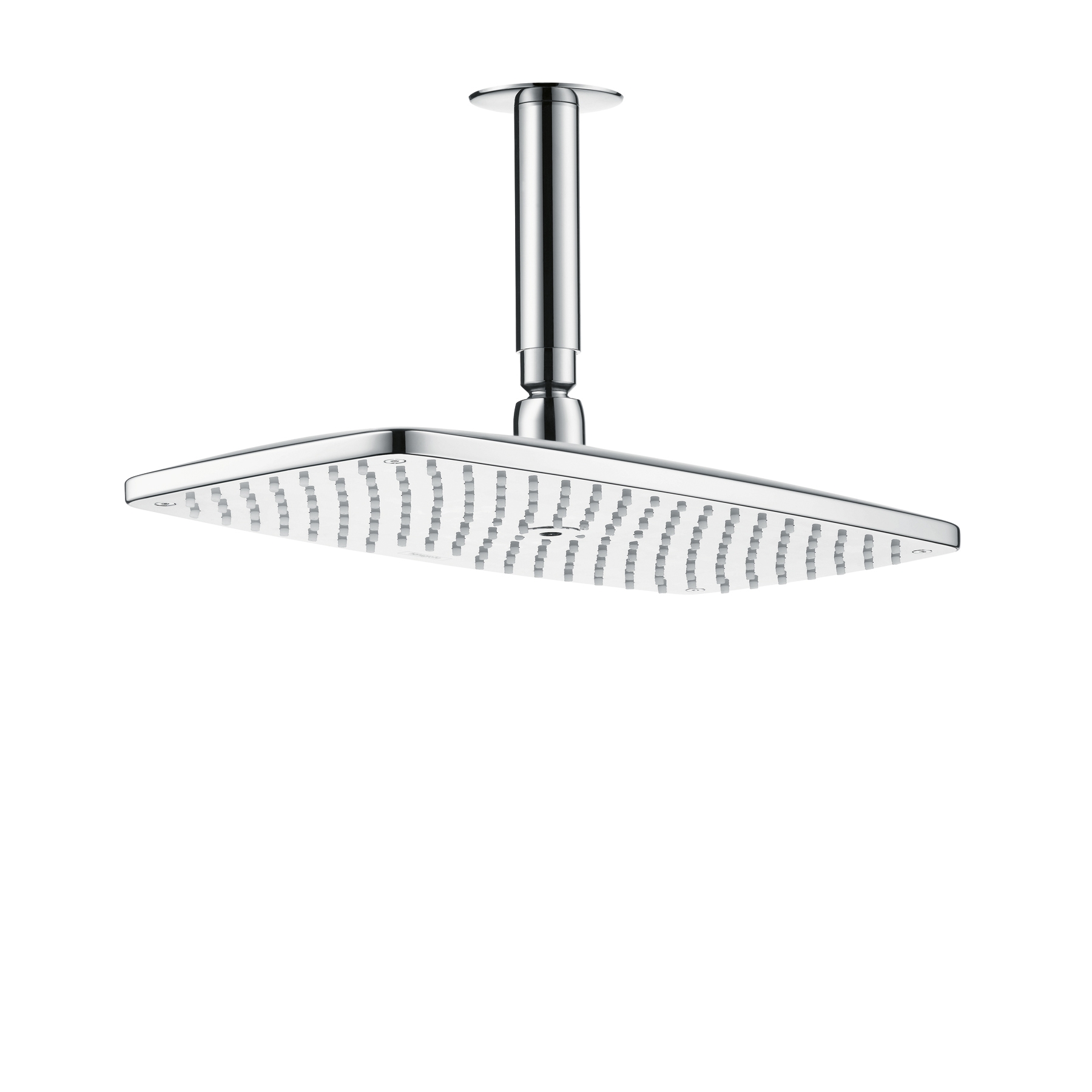 Display product AXOR Urquiola Raindance E 360 Air 1jet overhead shower DN15 with 100mm ceiling connector from manufacturer AXOR