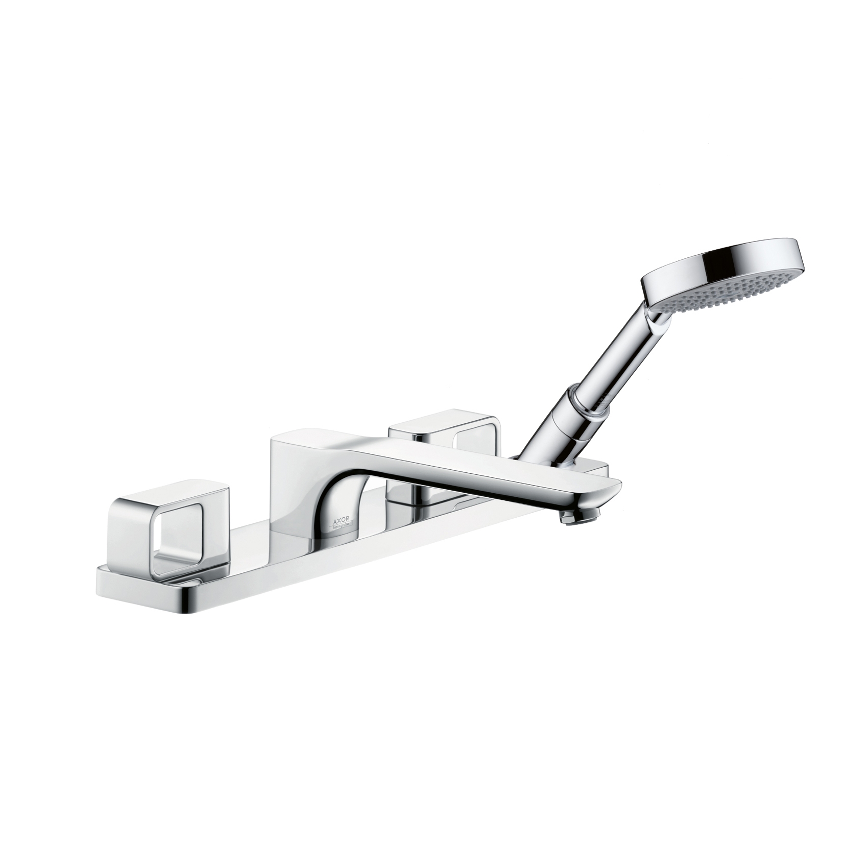 Display product AXOR Urquiola 4-Hole Rim-Mounted Bath Mixer DN15 from manufacturer AXOR