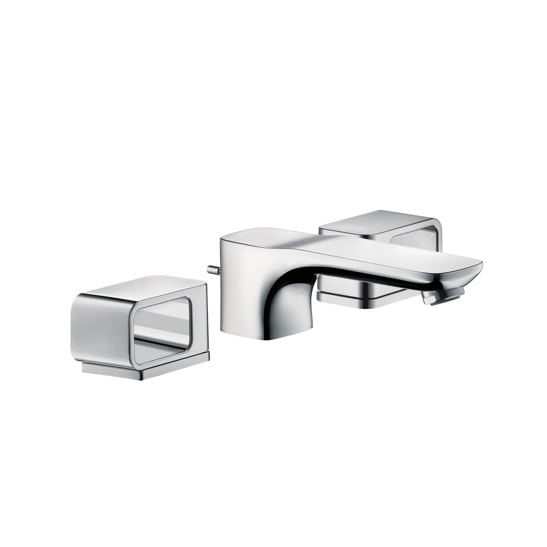 Display product AXOR Urquiola 3-Hole Basin Mixer DN15 with escutcheons from manufacturer AXOR