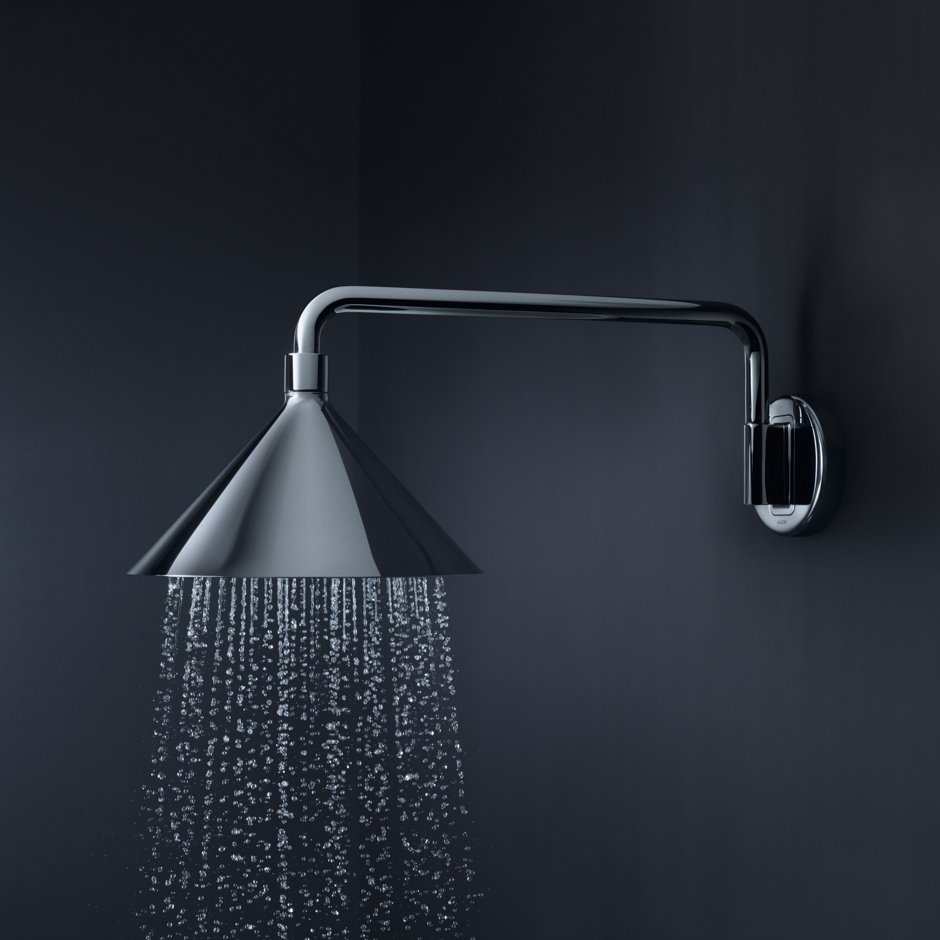 Display product AXOR 240 2jet overhead shower with shower arm from manufacturer AXOR