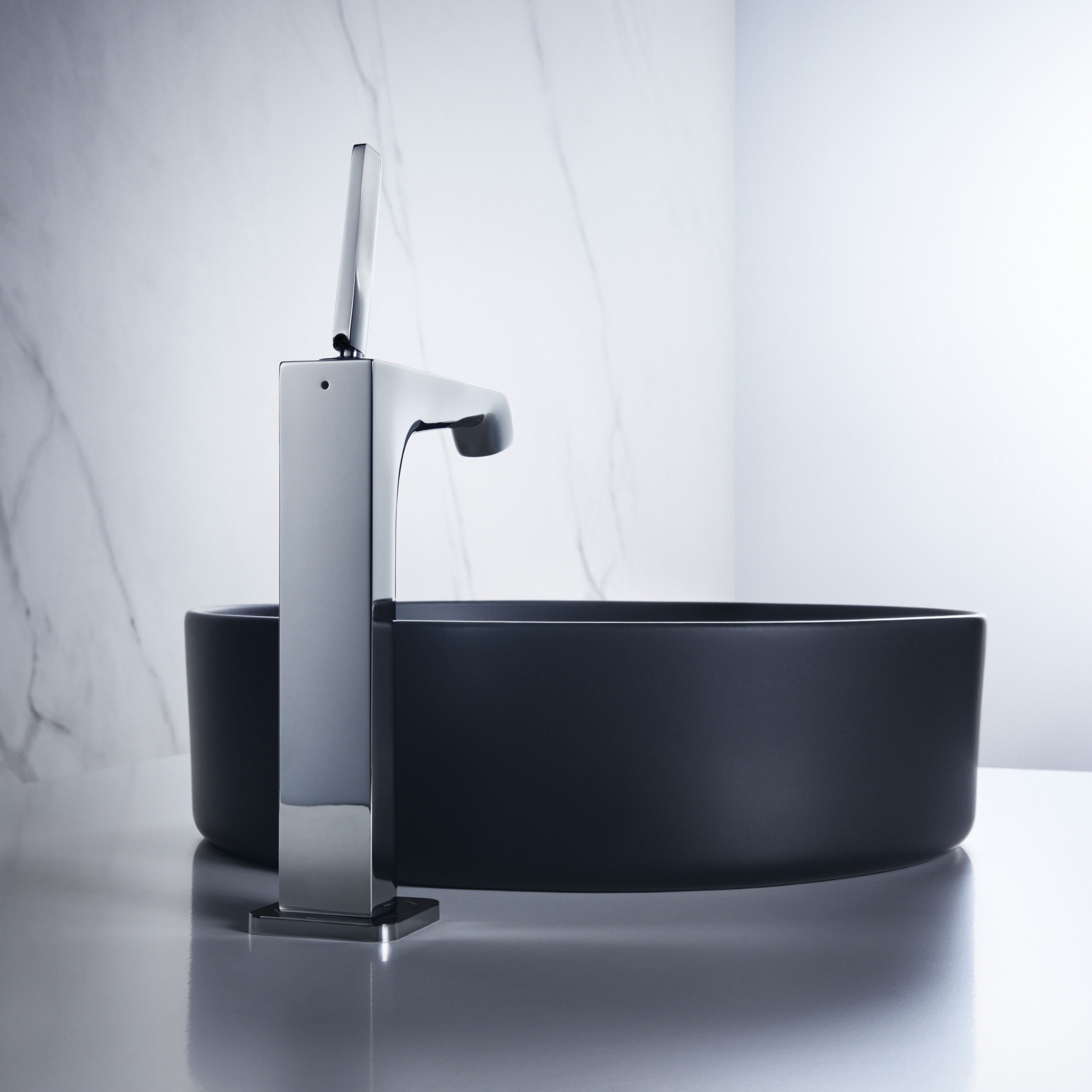 Display product AXOR Citterio E Single lever basin mixer 215 without pull-rod for washbowls from manufacturer AXOR