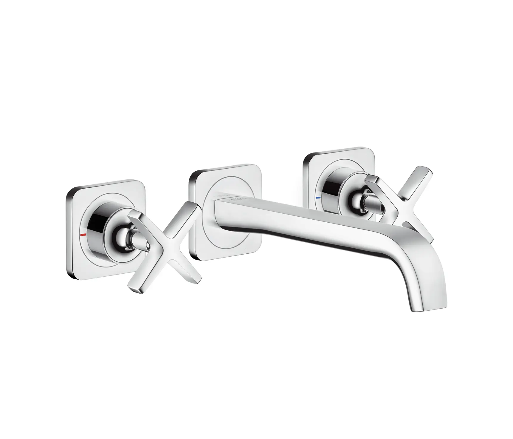 AXOR - AXOR Citterio E 3-hole basin mixer for concealed installation with escutcheons wall-mounted