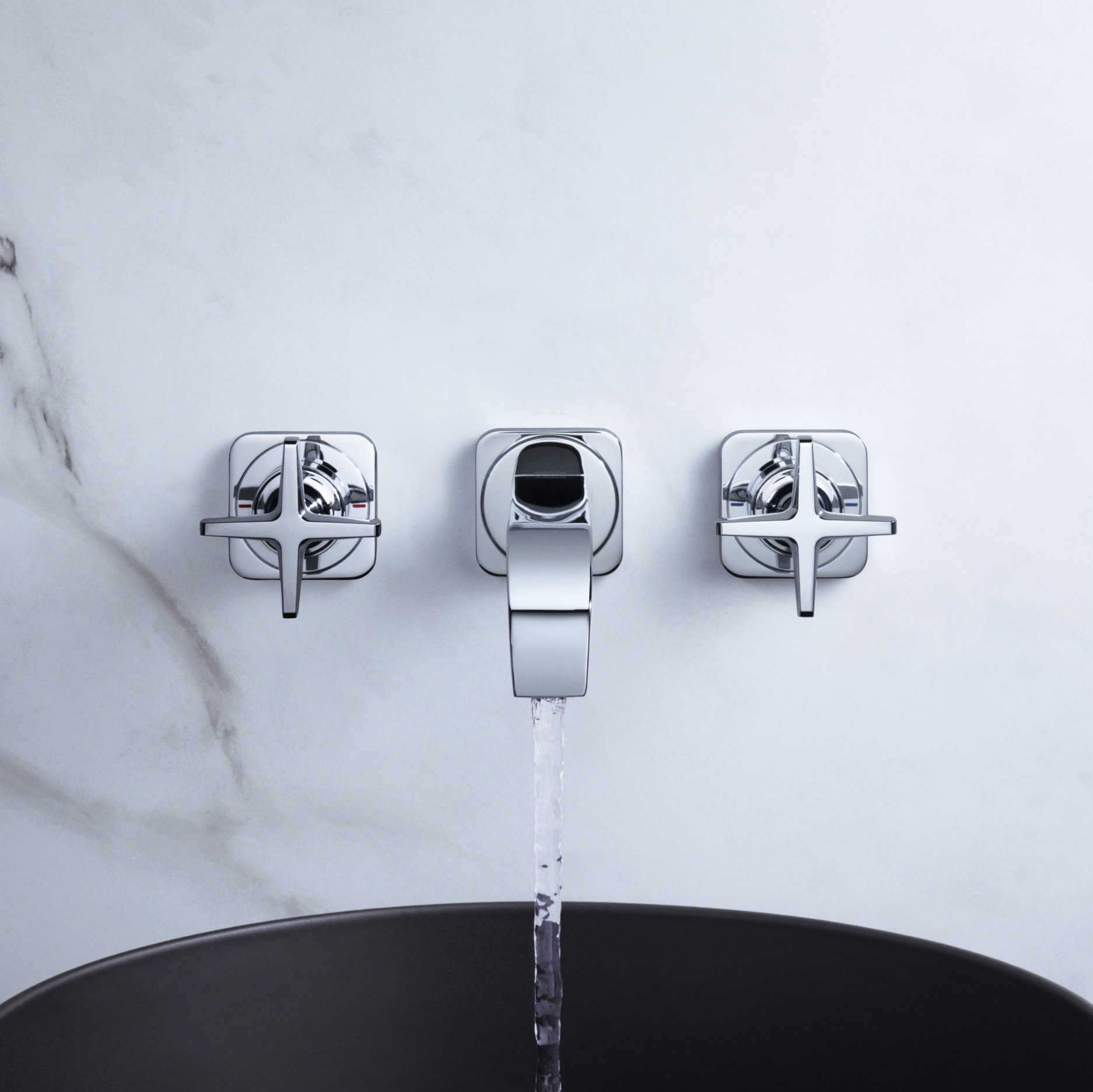 Produkt AXOR Citterio E 3-hole basin mixer for concealed installation with escutcheons wall-mounted des Herstellers AXOR anzeigen