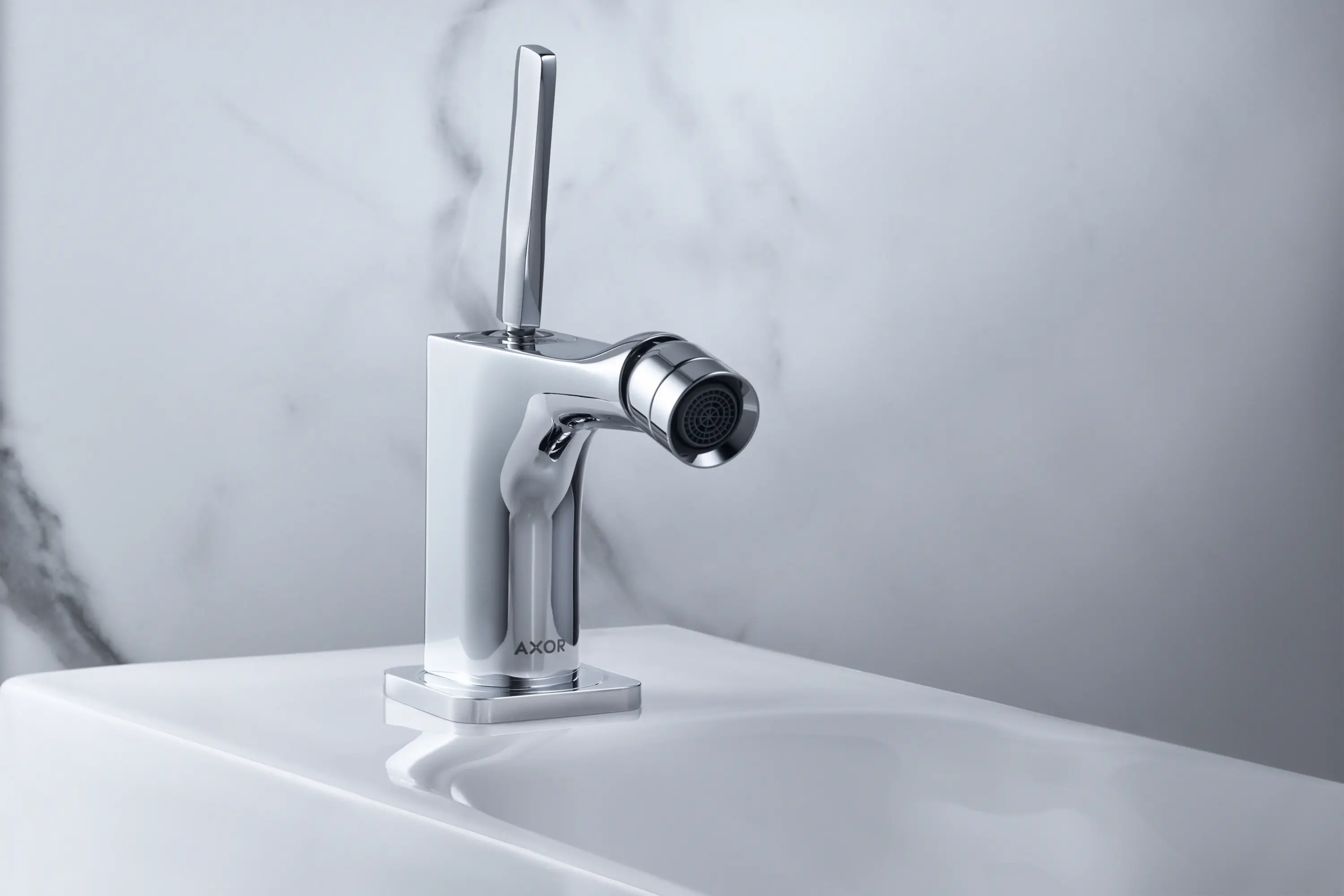 AXOR - AXOR Citterio E Einhebel-Bidetmischer mit Zugstangen-Ablaufgarnitur
