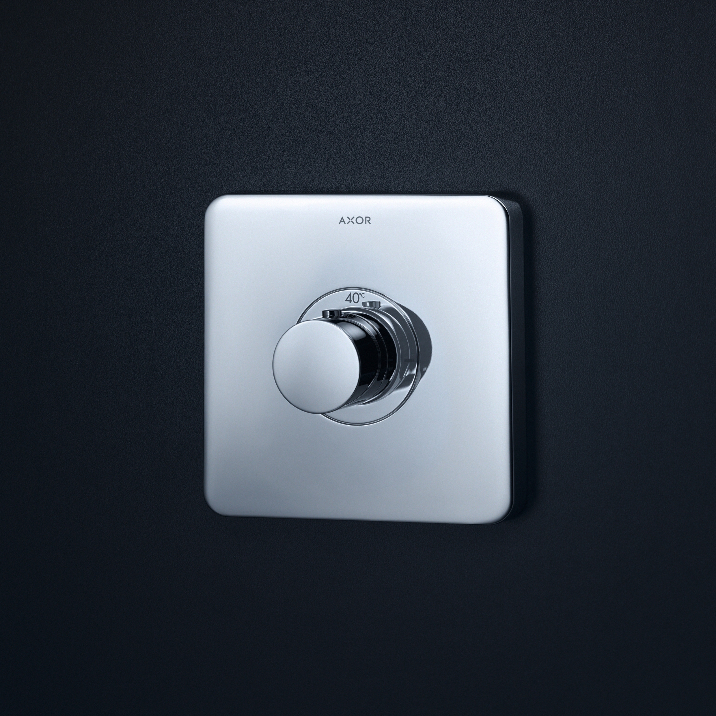 Display product AXOR ShowerSelect Soft Cube thermostatic mixer highflow for concealed installation from manufacturer AXOR