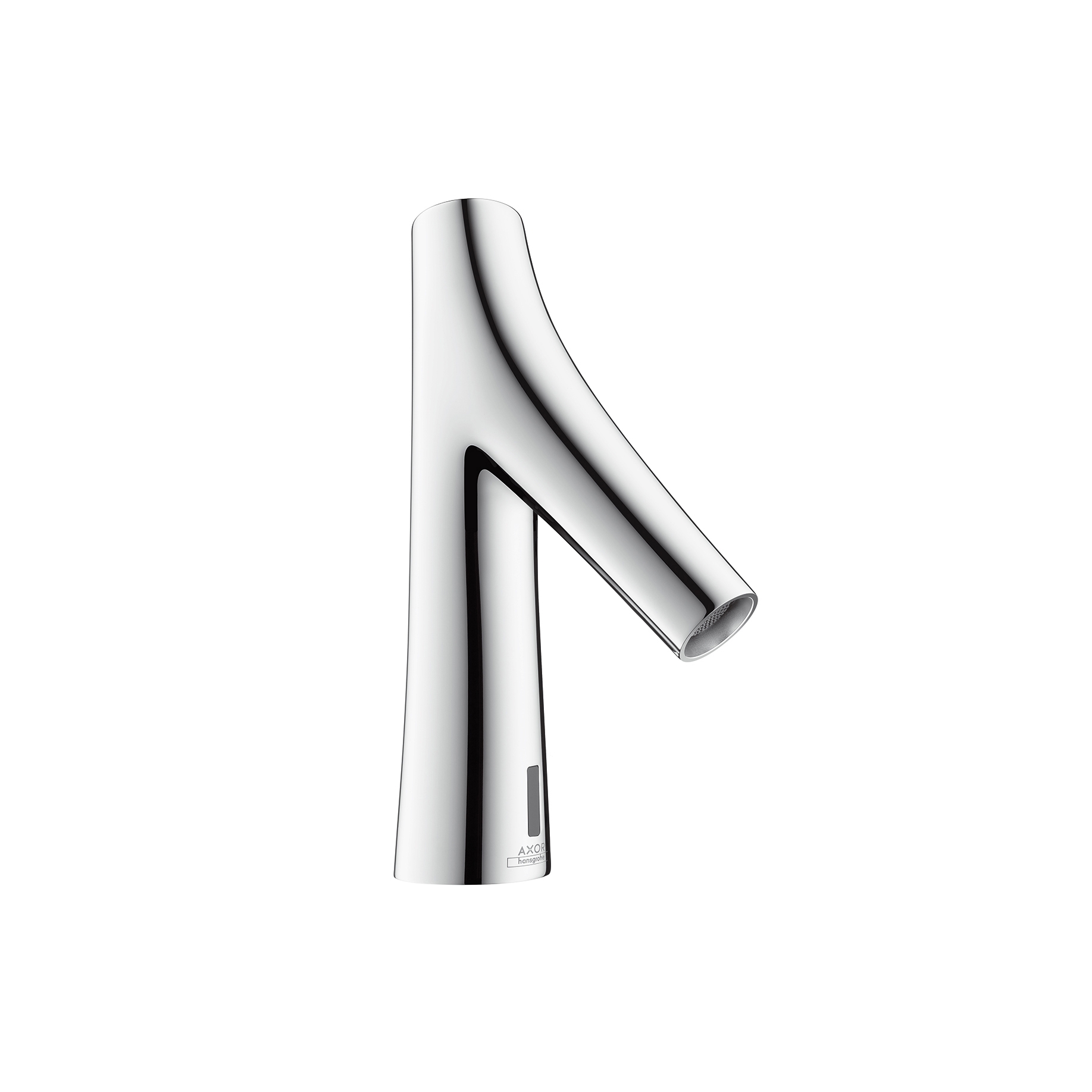Display product AXOR Starck Organic Electronic basin mixer with temperature pre-adjustment, with 230 V mains connection from manufacturer AXOR