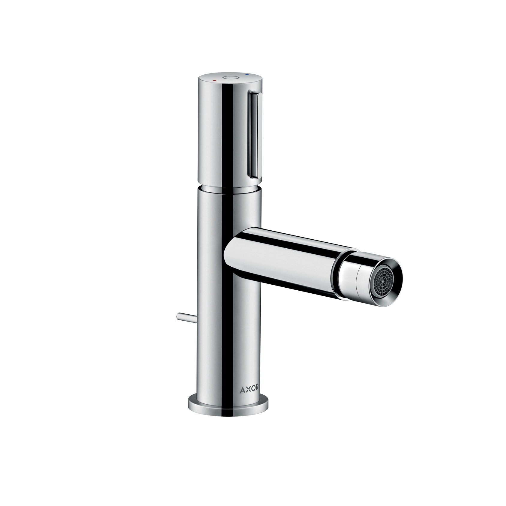Display product AXOR Uno Select bidet mixer with pop-up waste set from manufacturer AXOR