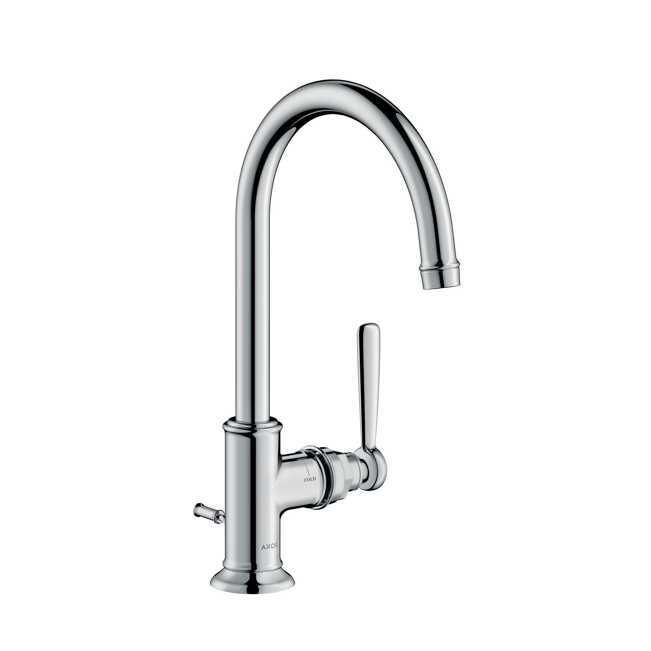 Mostrar el producto AXOR Montreux Mezclador monomando de lavabo 210 con vaciador automático y manecilla de palanca del fabricante AXOR