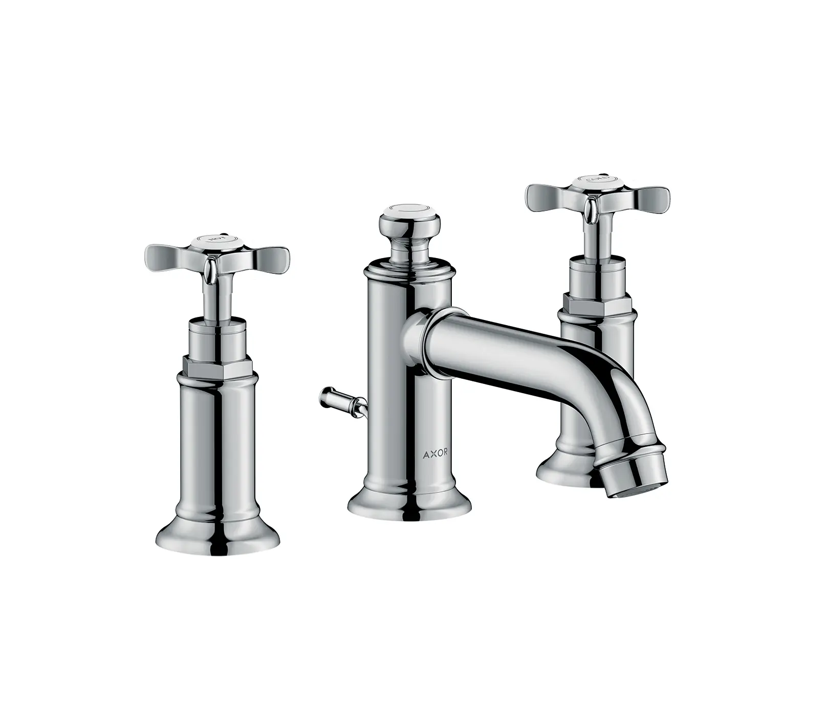 AXOR - AXOR Montreux 3-hole basin mixer 30 with pop-up waste set