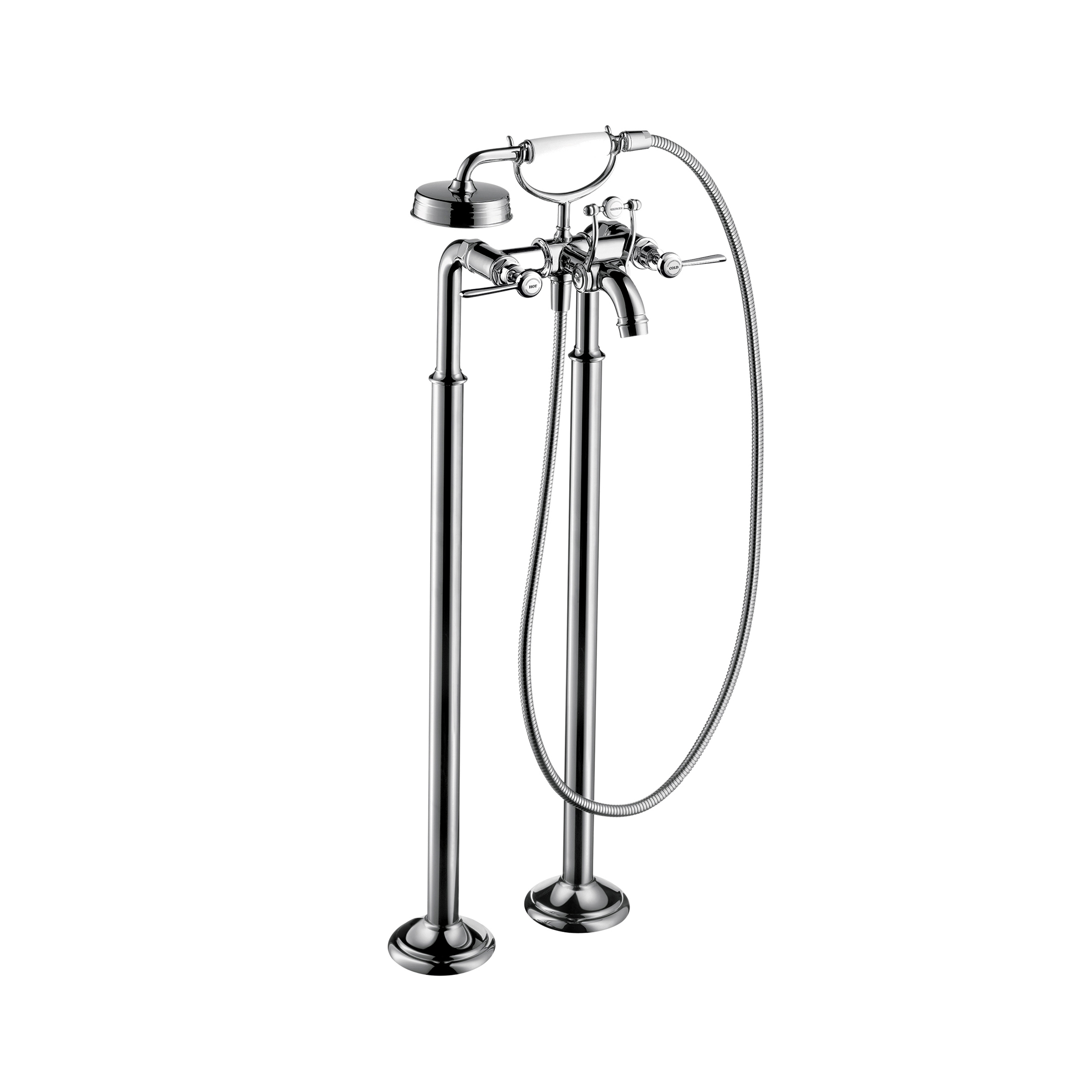 Display product AXOR Montreux 2-handle bath mixer floor-standing with lever handles from manufacturer AXOR