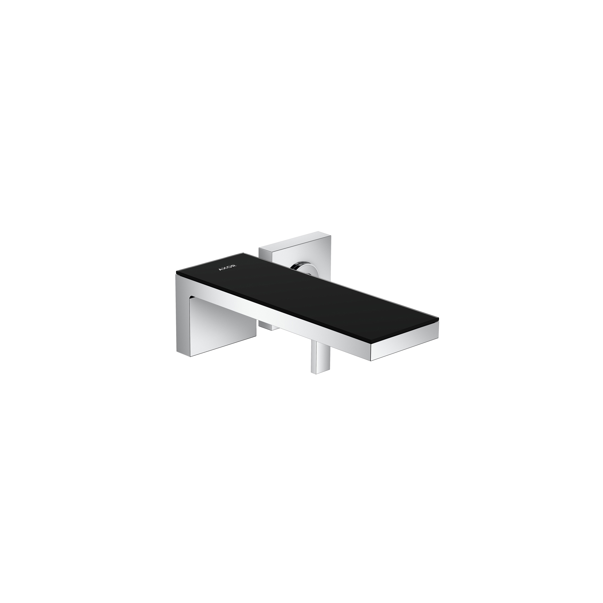 AXOR MyEdition Single lever basin mixer for concealed installation wall-mounted | Chrome & Black Glass