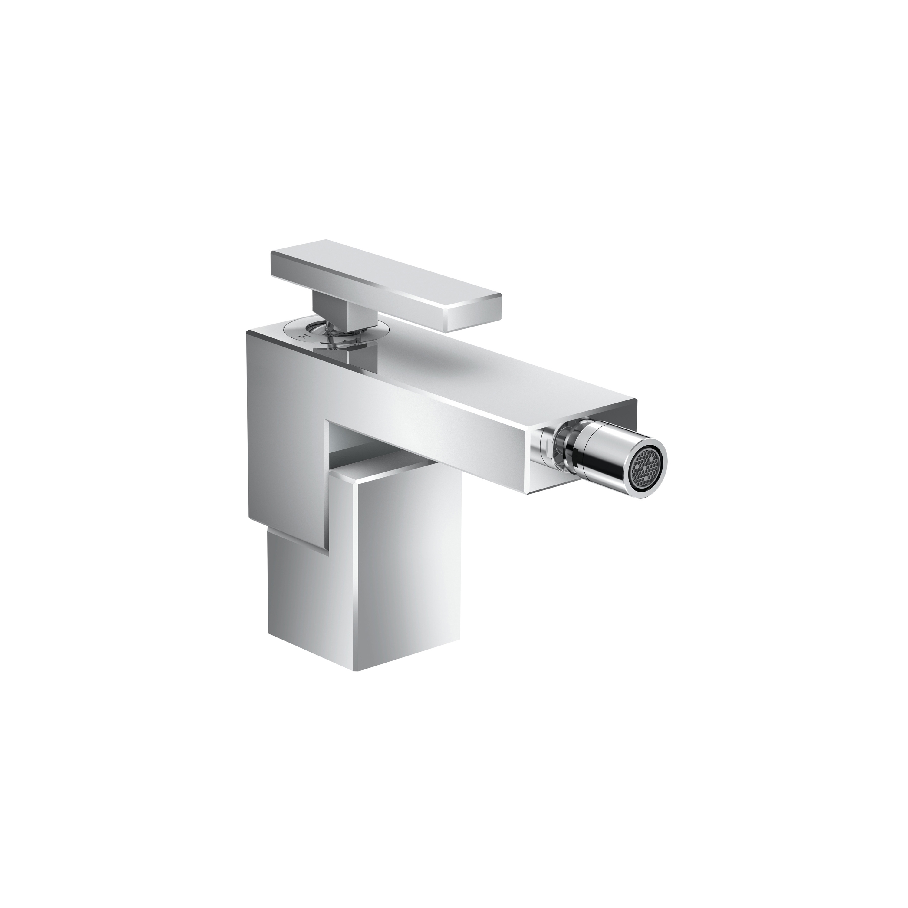 Display product AXOR Edge | Single lever bidet mixer with push-open waste set from manufacturer AXOR
