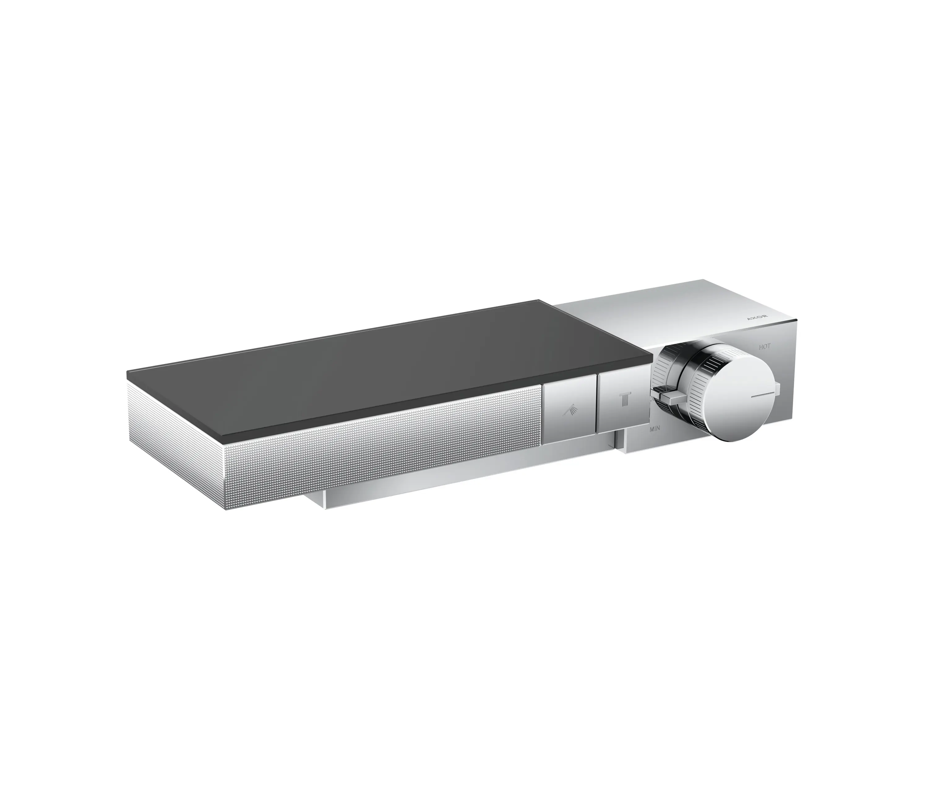 AXOR - AXOR Edge | Thermostat for 2 functions for exposed/concealed installation - diamond cut