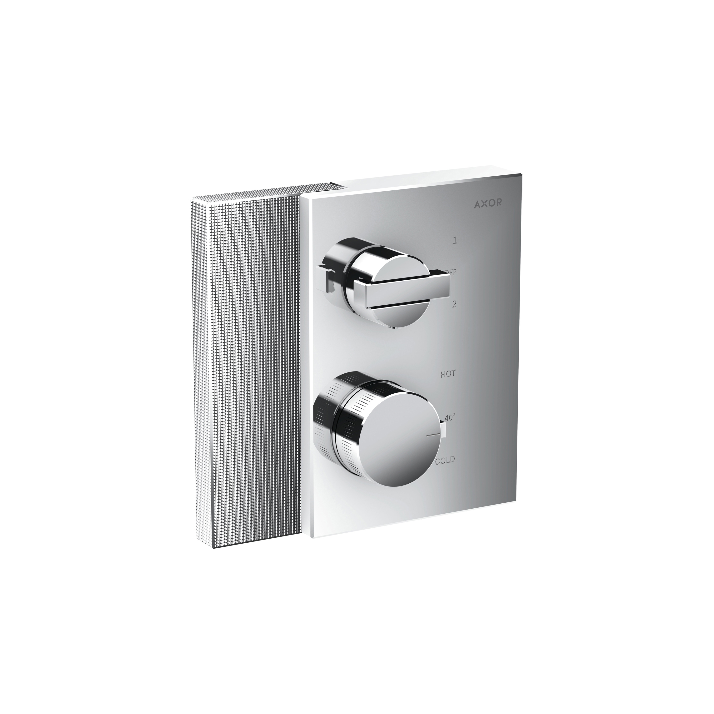 Mostra il prodotto AXOR Edge | Thermostat with shut-off valve/diventer valve for concealed installation - diamond cut del produttore AXOR