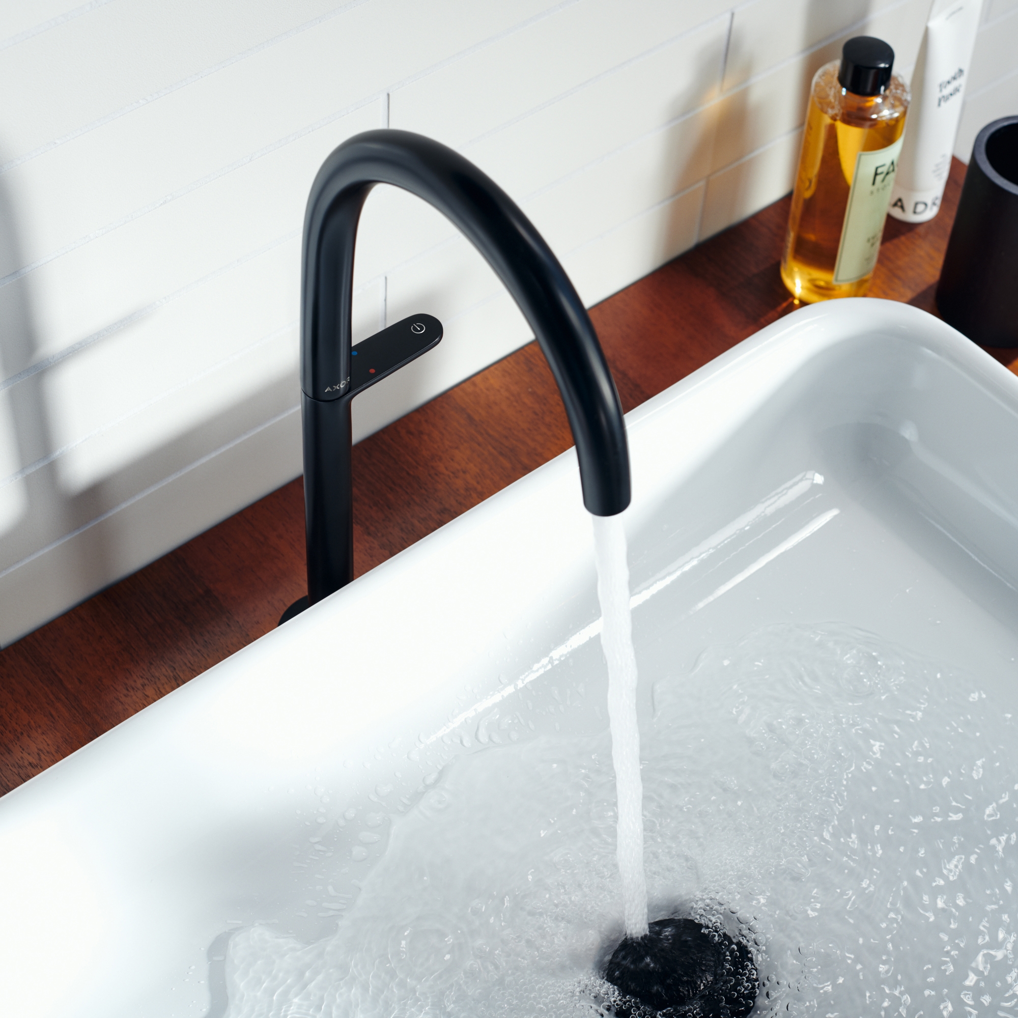 AXOR One Mitigeur de lavabo Select 270 surélevé, bonde Push-Open