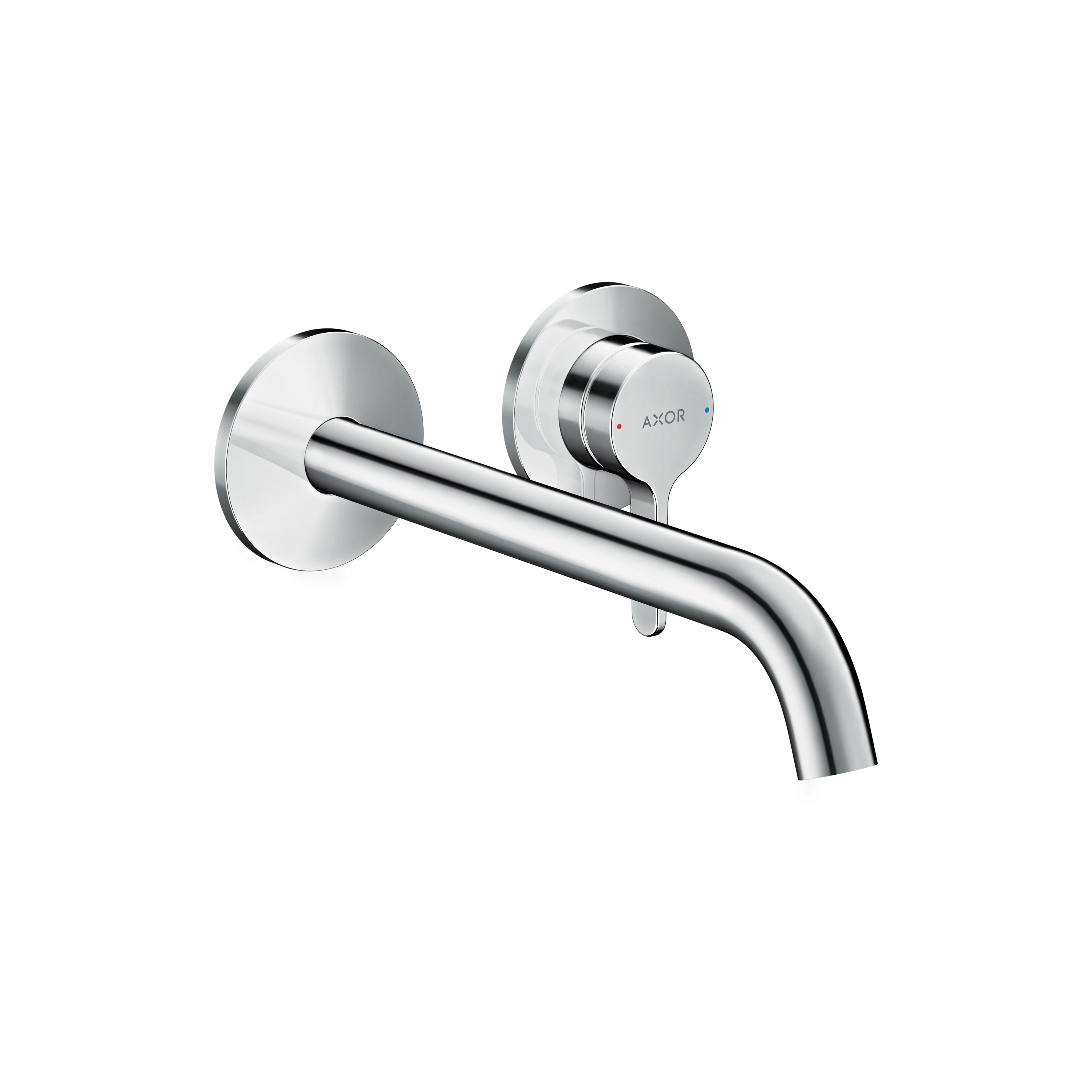 AXOR One Miscelatore monocomando per lavabo ad incasso e a parete con maniglia a leva e bocca erogazione 220 mm
