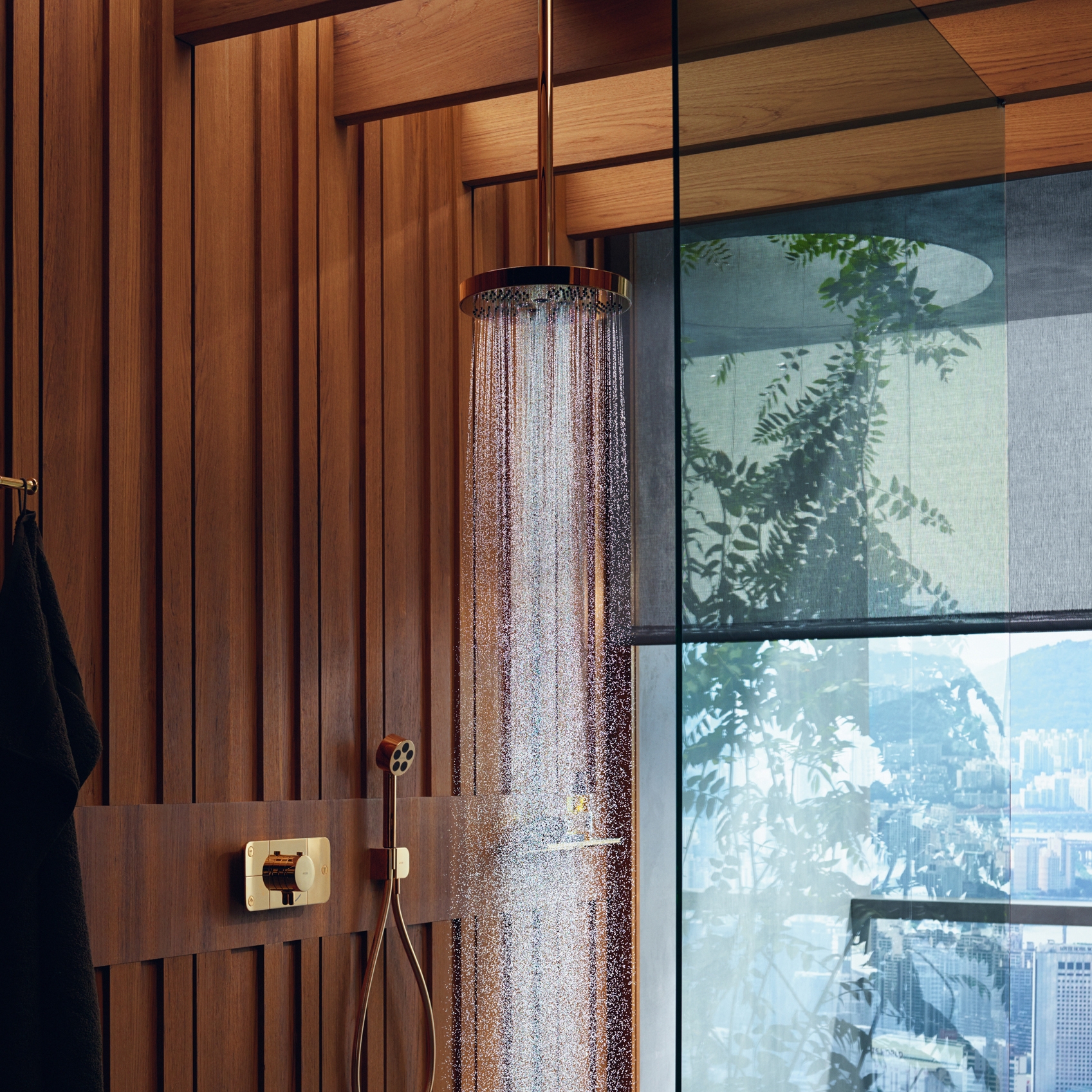 Display product AXOR One Overhead shower 280 1jet with ceiling connection from manufacturer AXOR