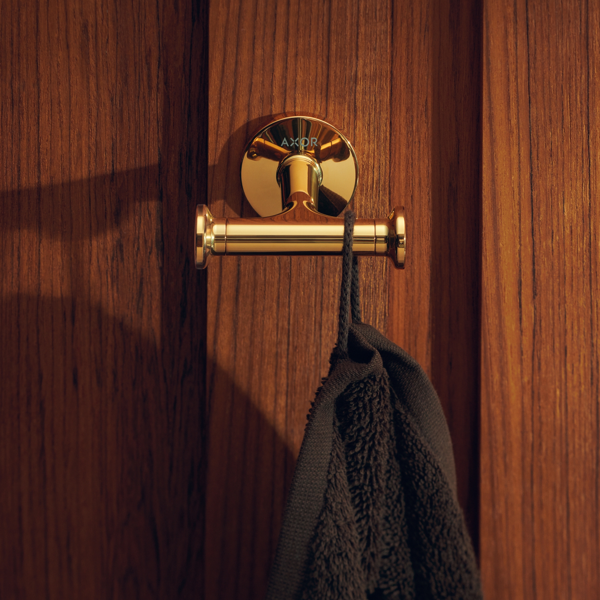 Display product AXOR Universal Circular Accessories Towel hook double from manufacturer AXOR