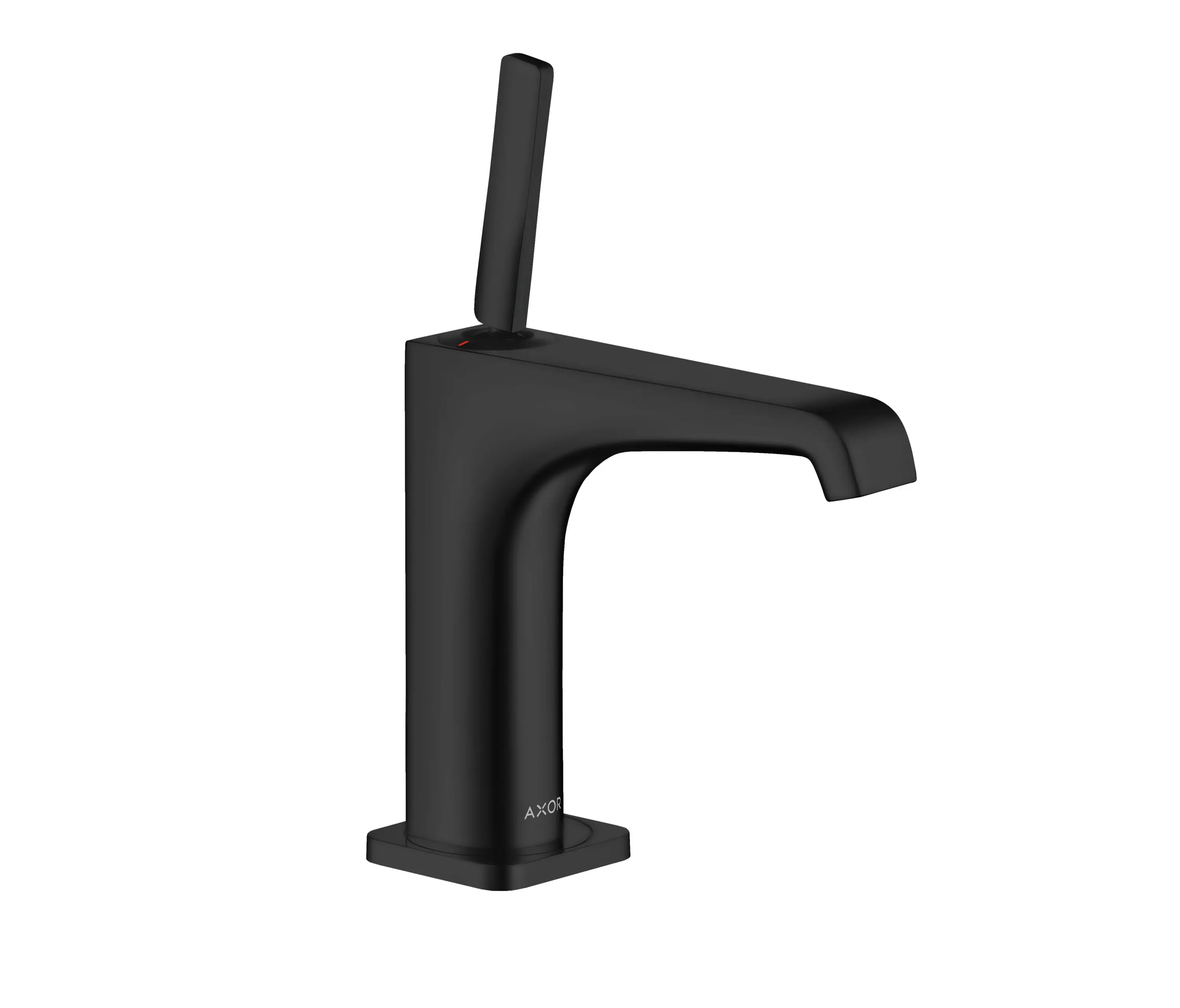 AXOR - AXOR Citterio E Single lever basin mixer 130 with pin handle and waste set | matt black
