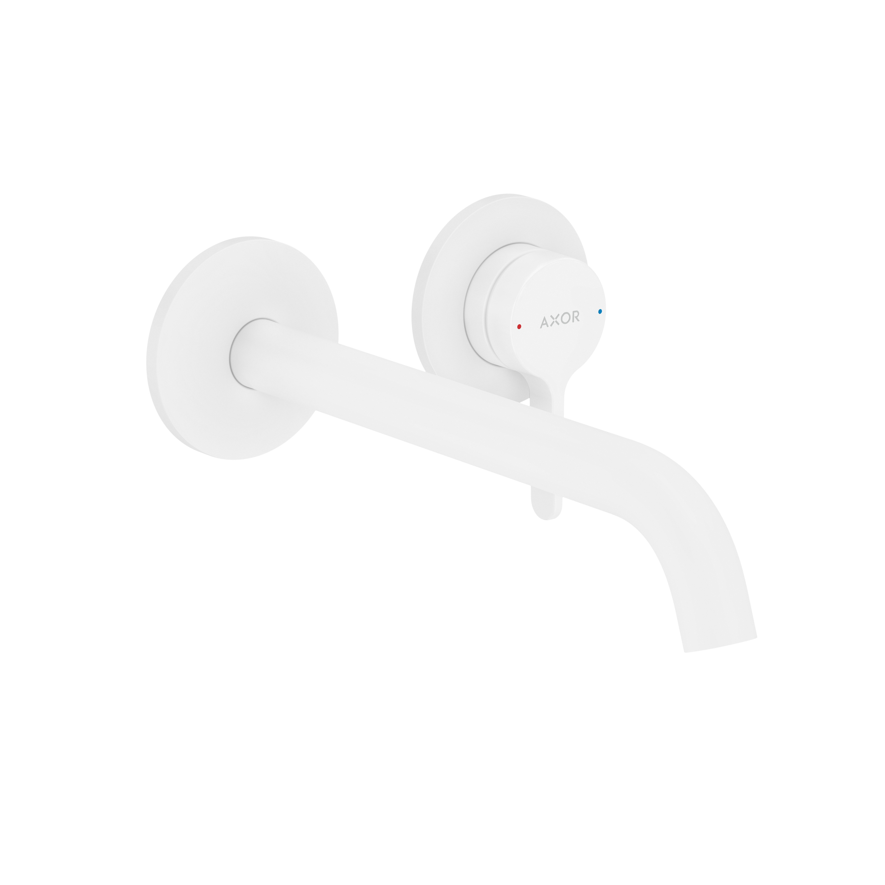 AXOR One
Miscelatore monocomando lavabo ad incasso a parete con maniglia a leva e bocca erogazione 220 mm | Bianco Opaco