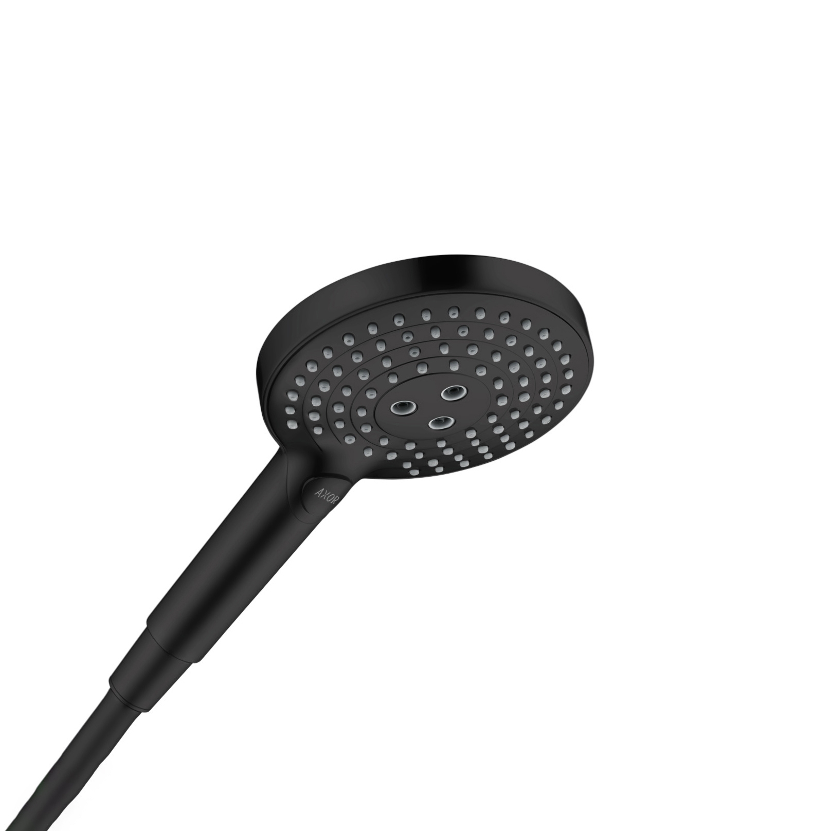Display product AXOR ShowerSolutions Hand shower 120 3jet EcoSmart | matt black from manufacturer AXOR