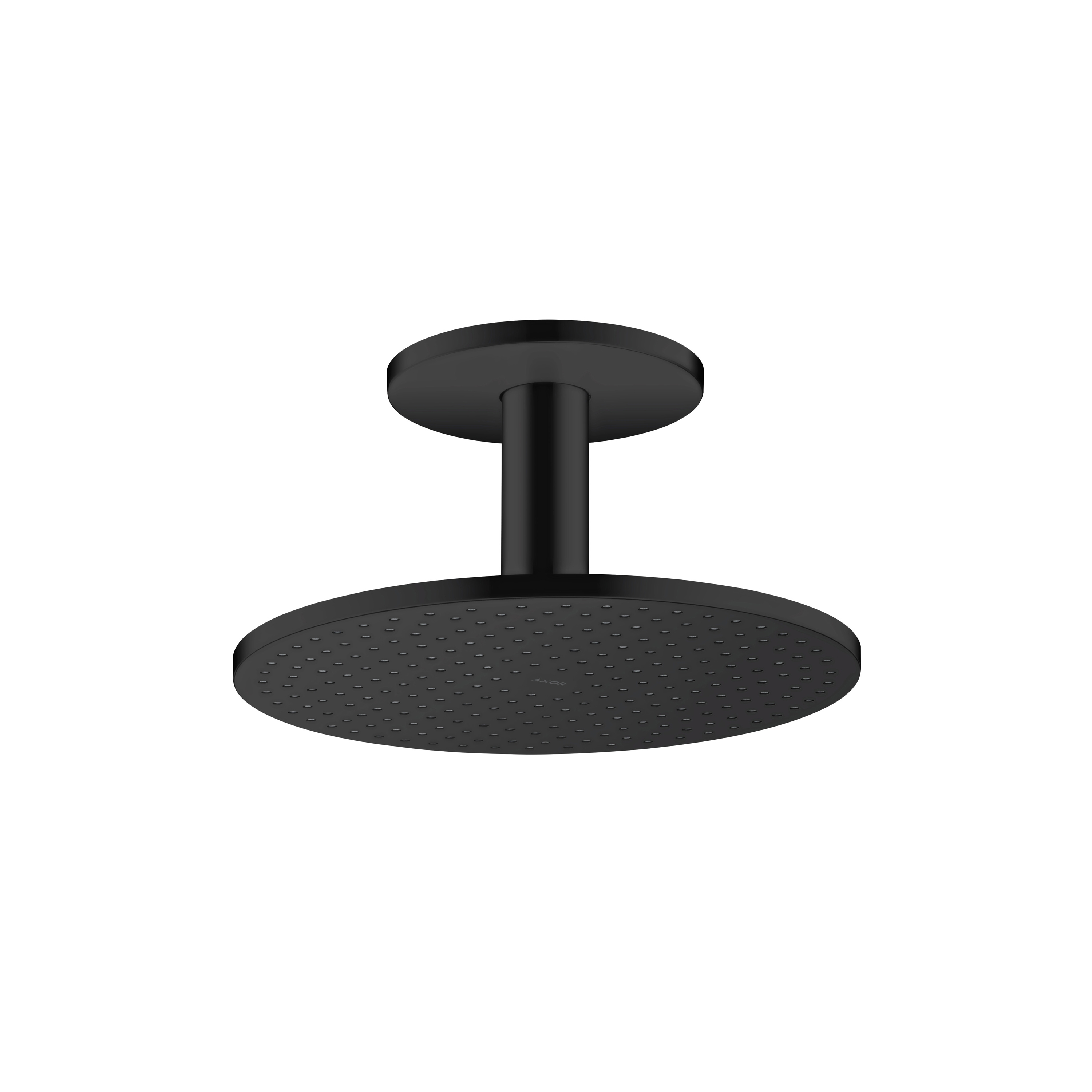 Display product AXOR ShowerSolutions Overhead shower 300 2jet with ceiling connection | matt black from manufacturer AXOR