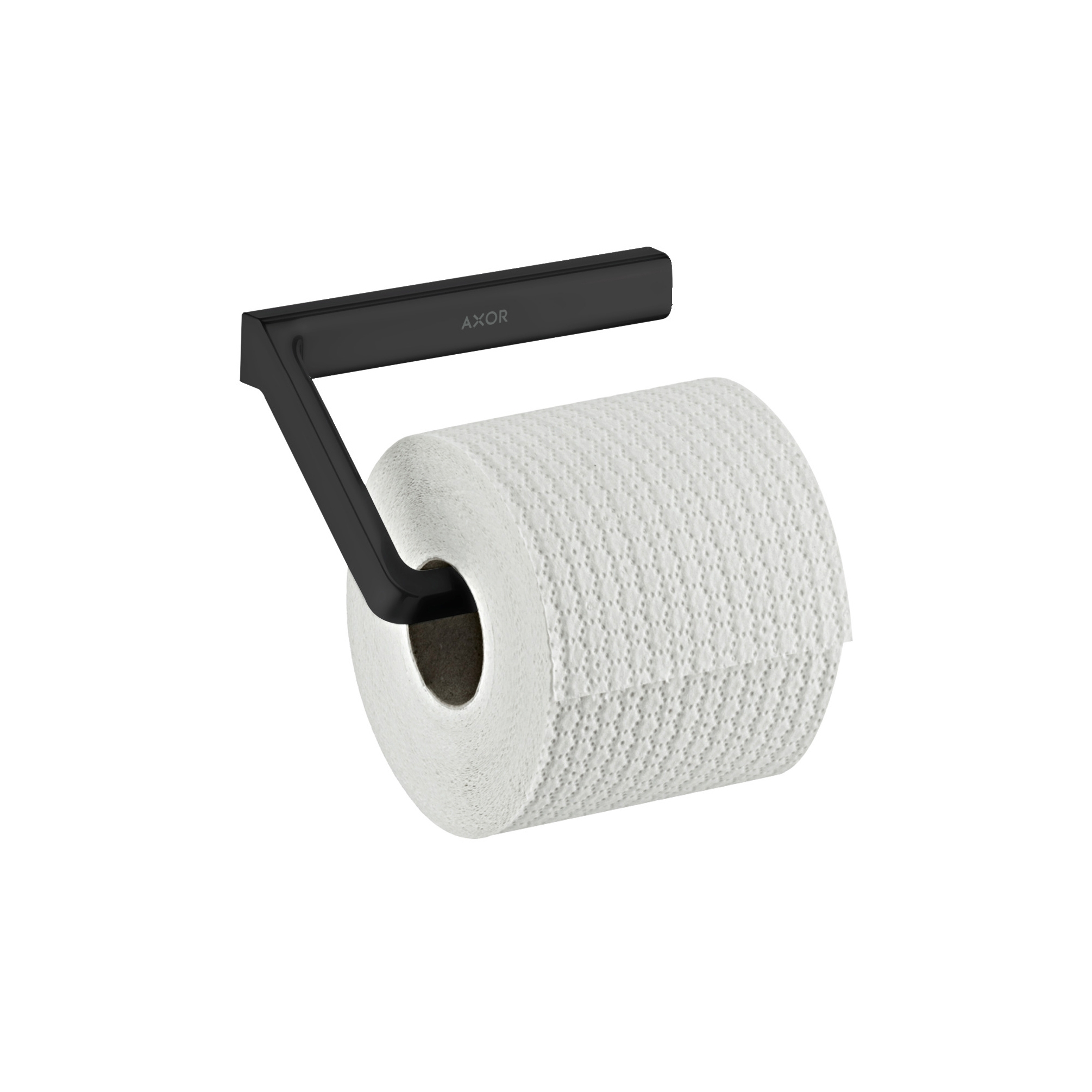 Display product AXOR Universal Softsquare Accessories Toilet paper holder | matt black from manufacturer AXOR