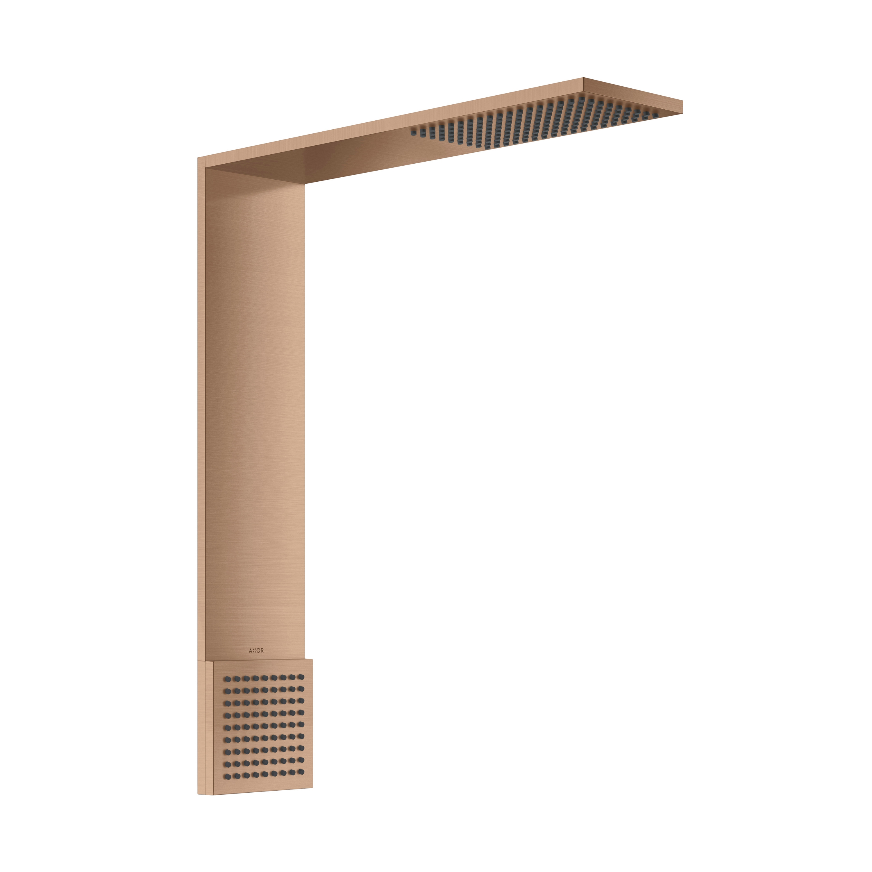 Mostra il prodotto AXOR ShowerComposition Shower module 110/220 1jet with shoulder shower | Brushed Red Gold del produttore AXOR