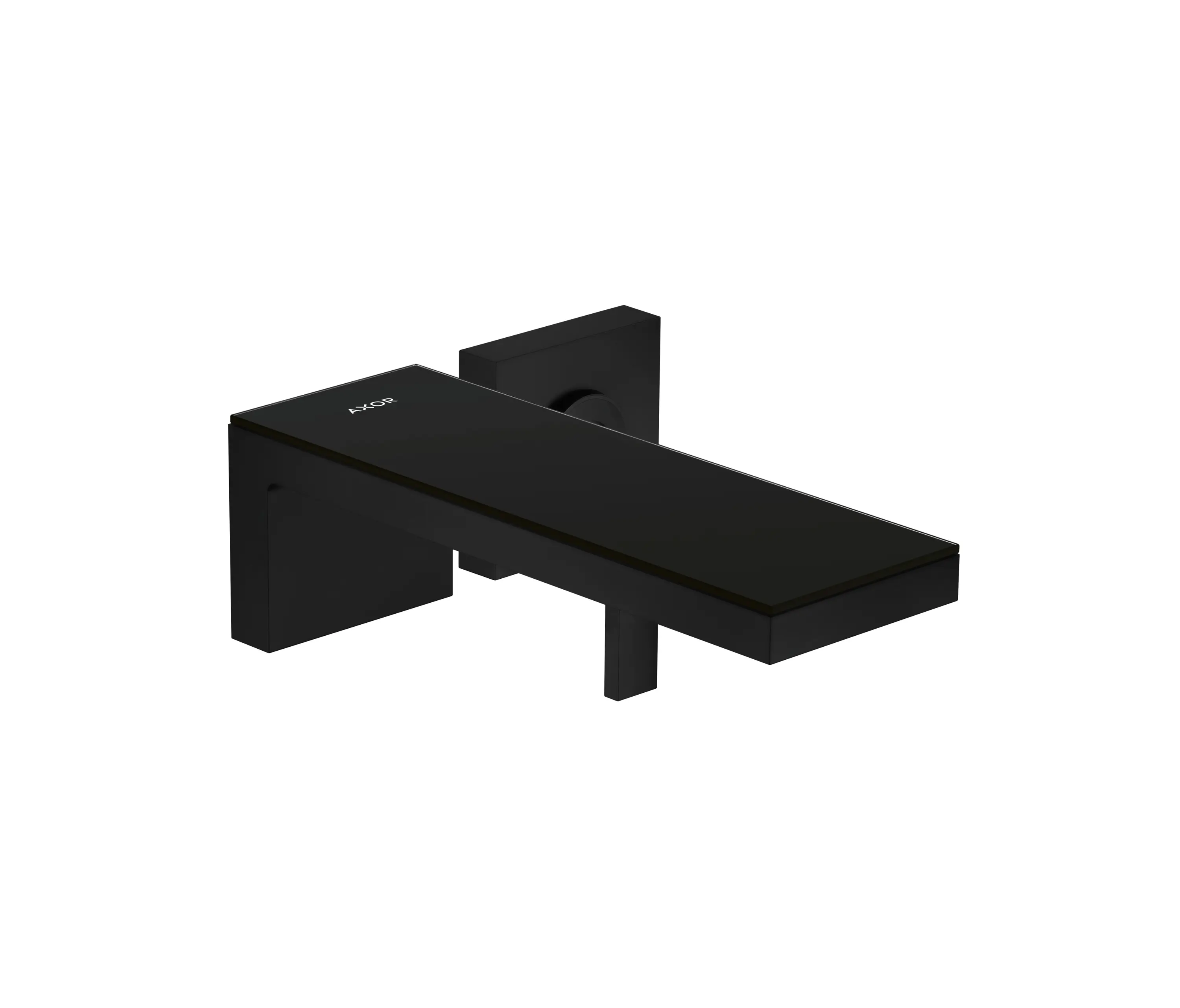 AXOR - AXOR MyEdition Single lever basin mixer for concealed installation wall-mounted with spout 221 mm | matt black
